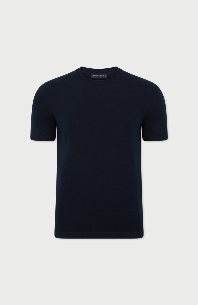 Mens Lightweight Cotton Knitted T-Shirt