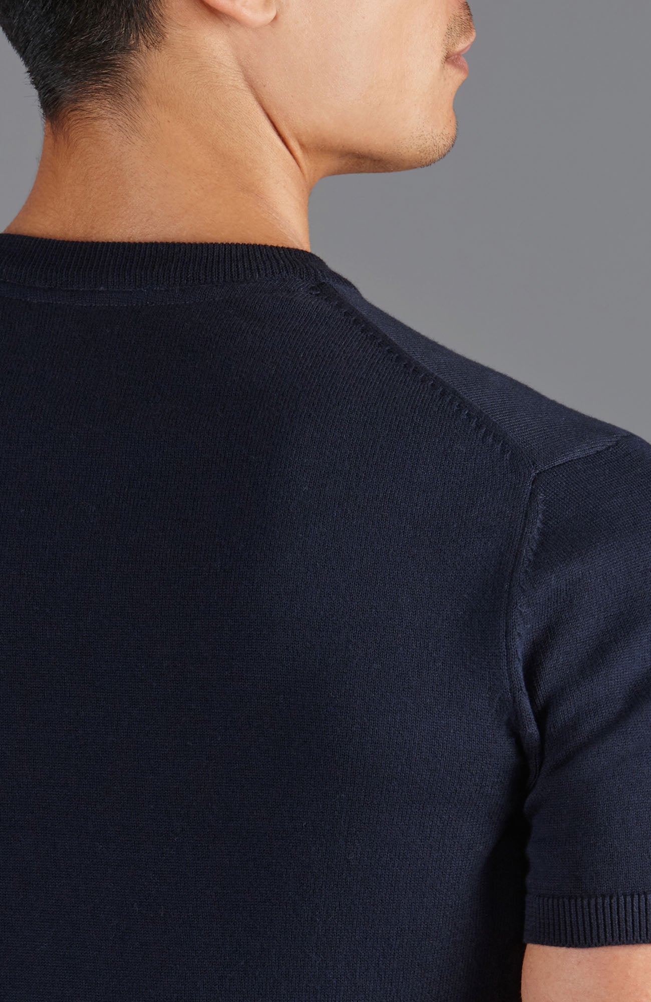 Mens Lightweight Cotton Knitted T-Shirt