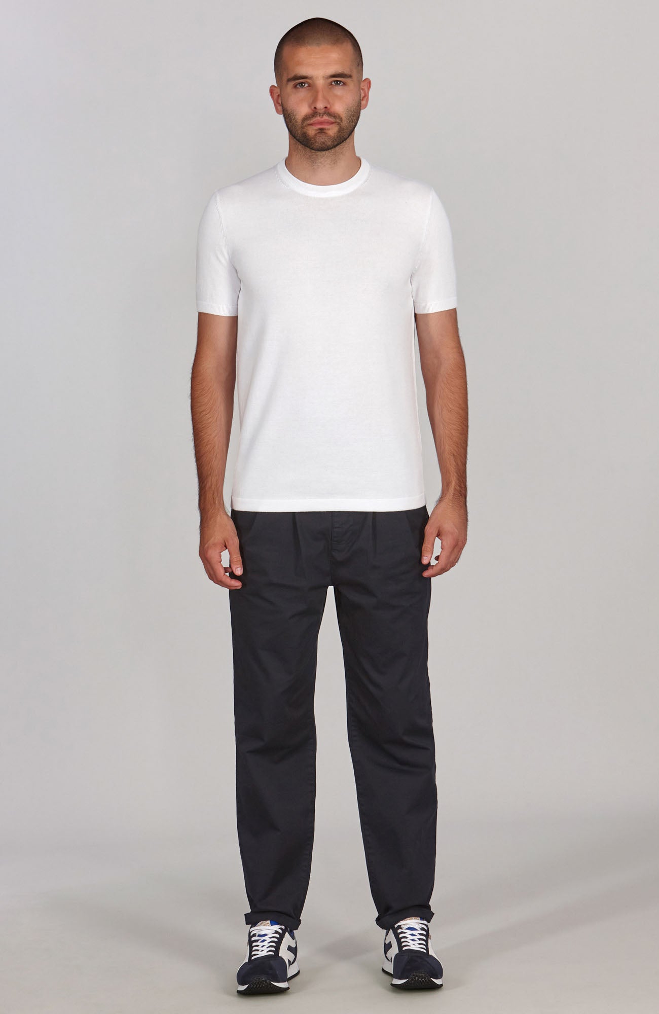 Mens Lightweight Cotton Knitted T-Shirt