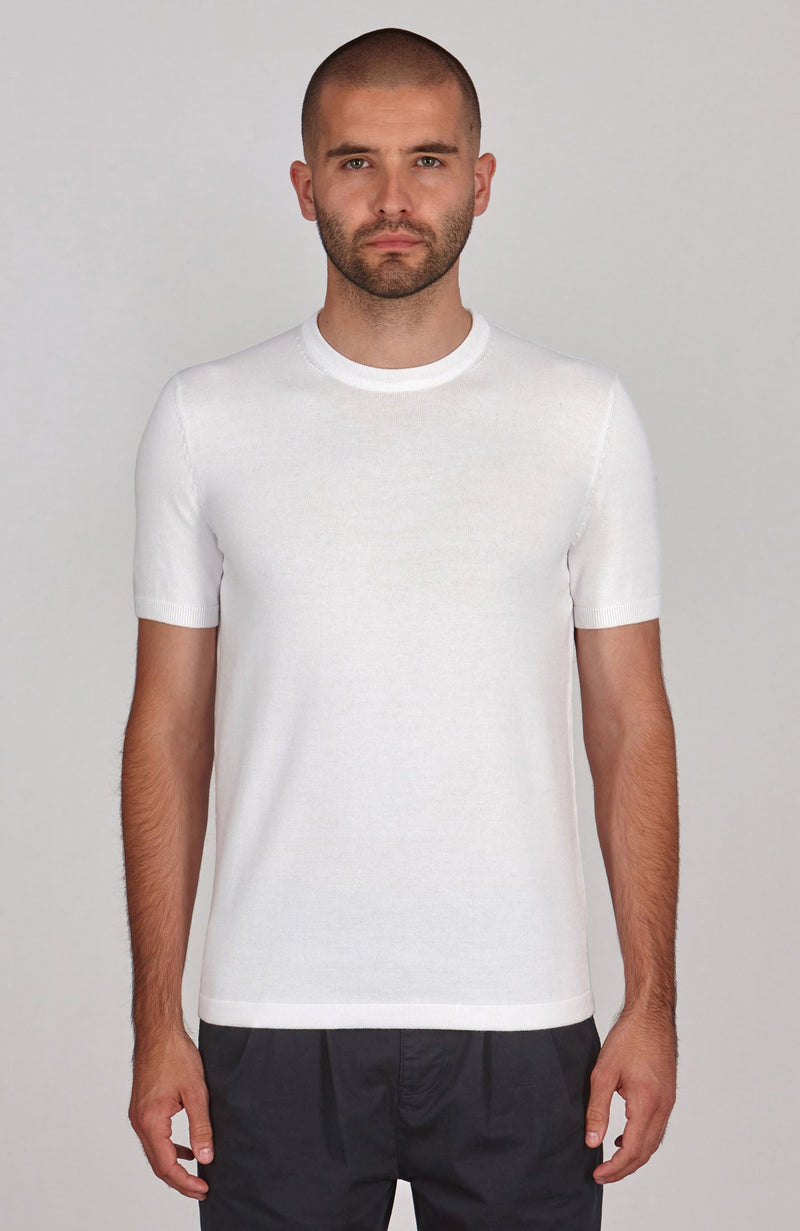 Mens Lightweight Cotton Knitted T-Shirt