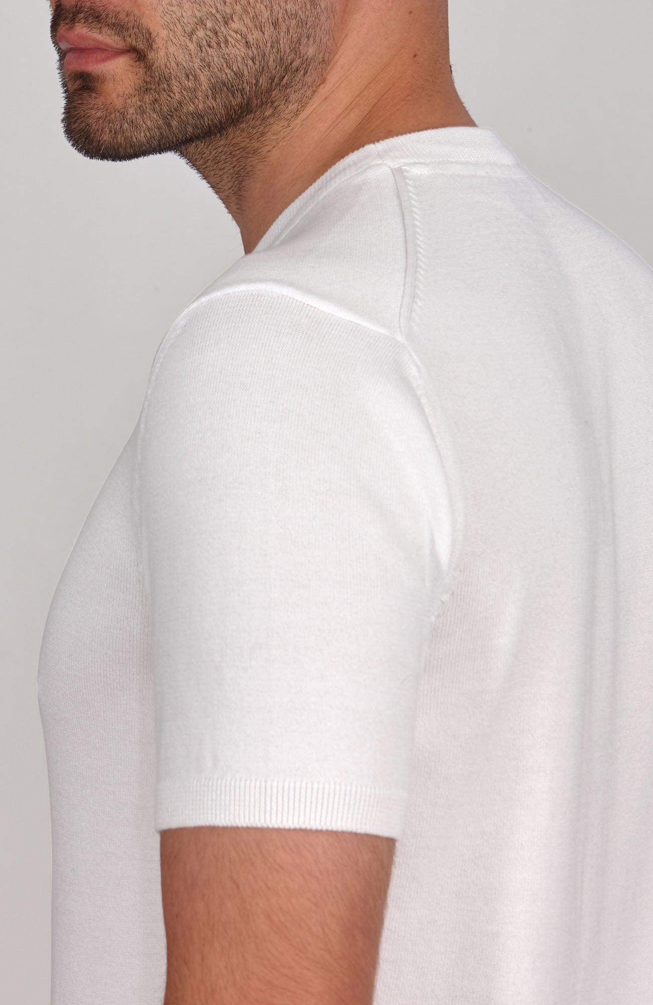 Mens Lightweight Cotton Knitted T-Shirt