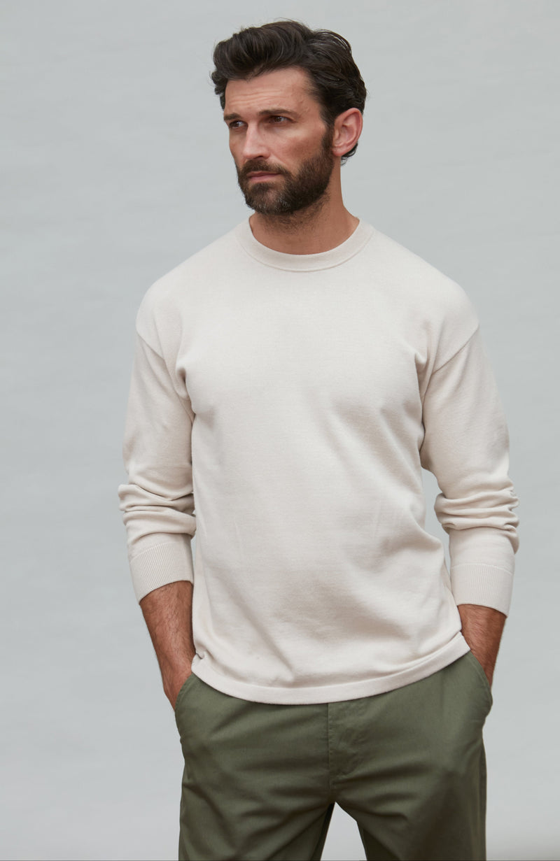 Mens Lightweight Cotton Oversized Knitted Top
