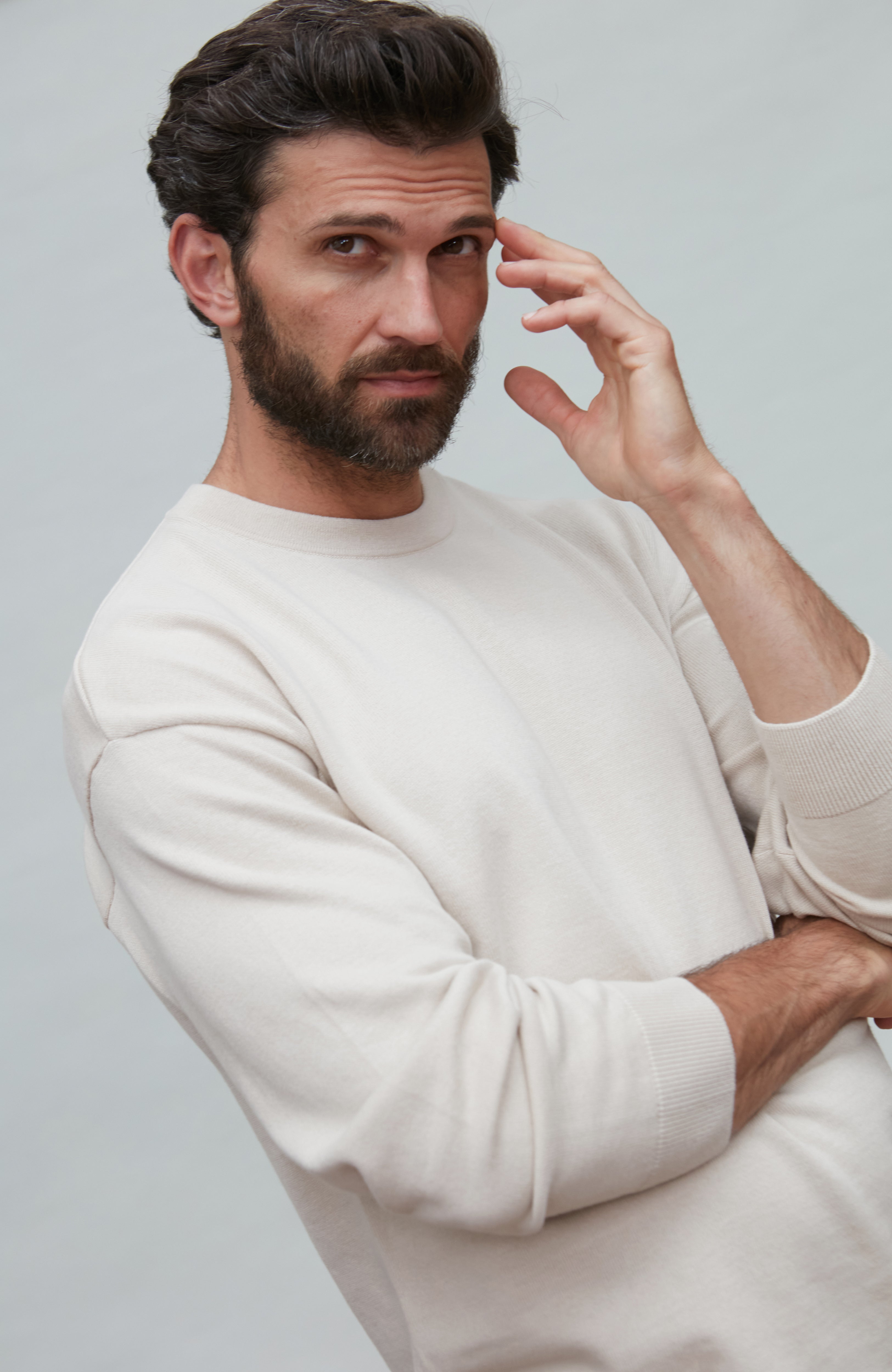 Mens Lightweight Cotton Oversized Knitted Top
