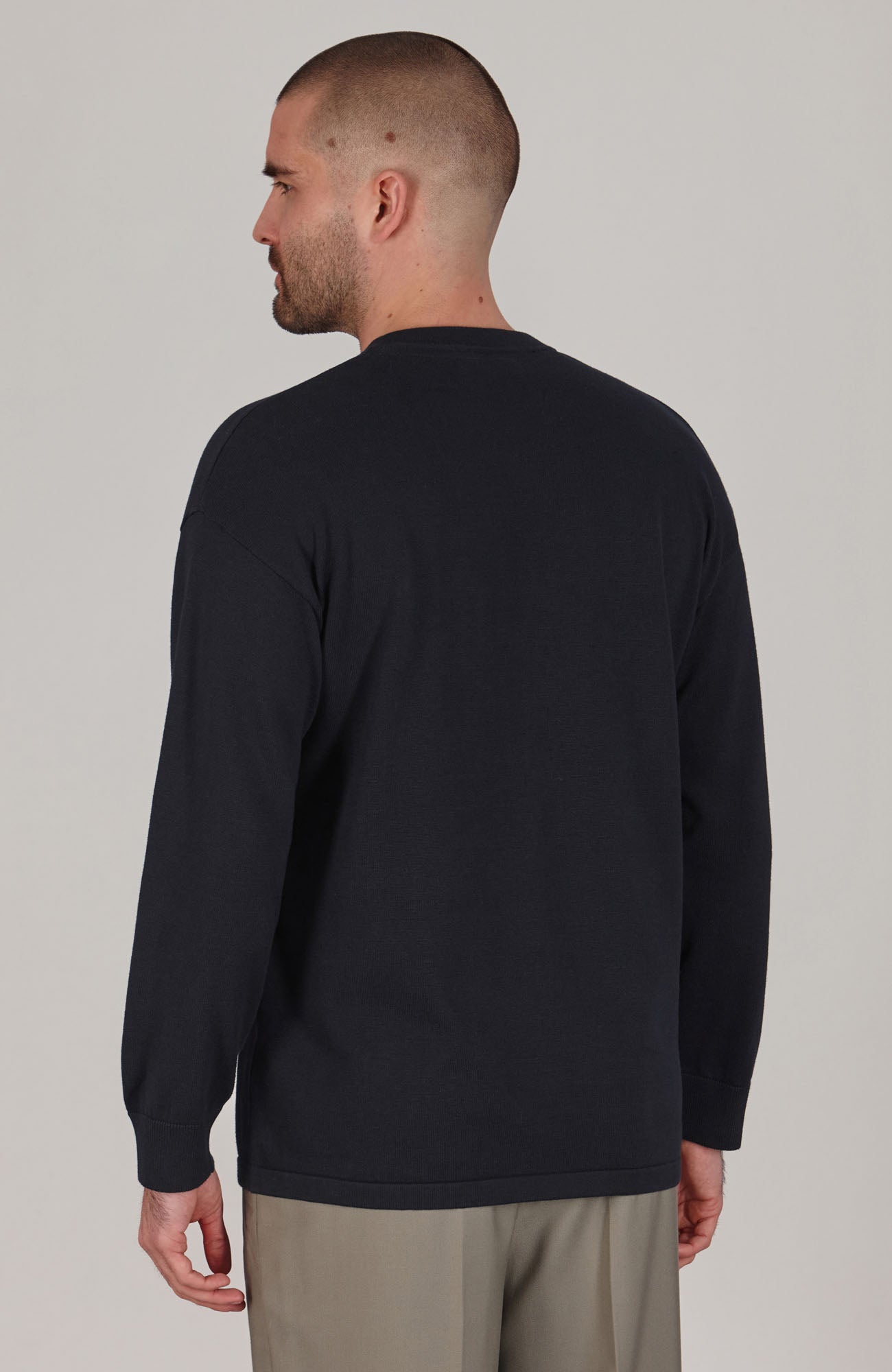 Mens Lightweight Cotton Oversized Knitted Top