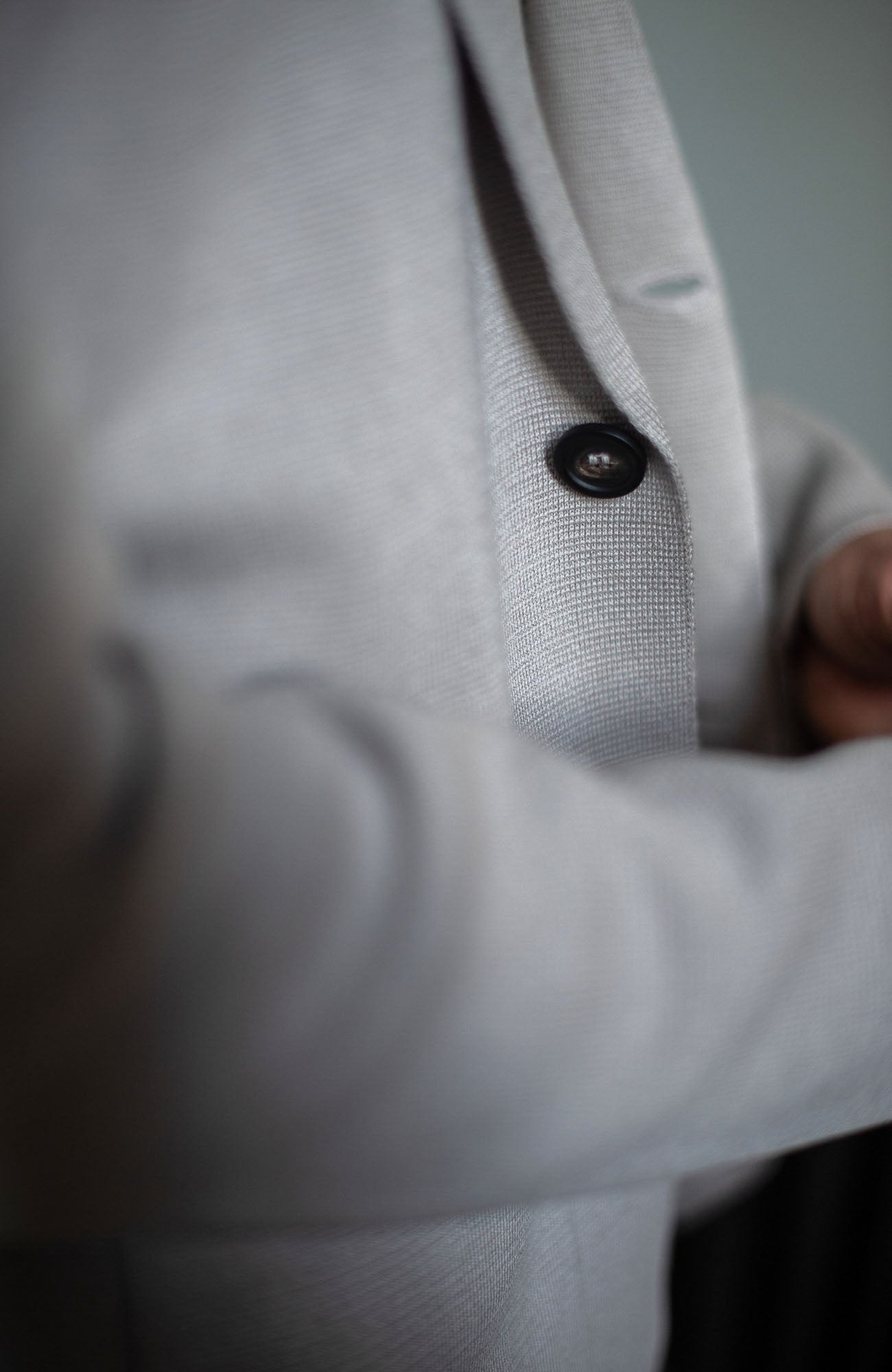 Mens Lightweight Mercerised Cotton Knitted Blazer