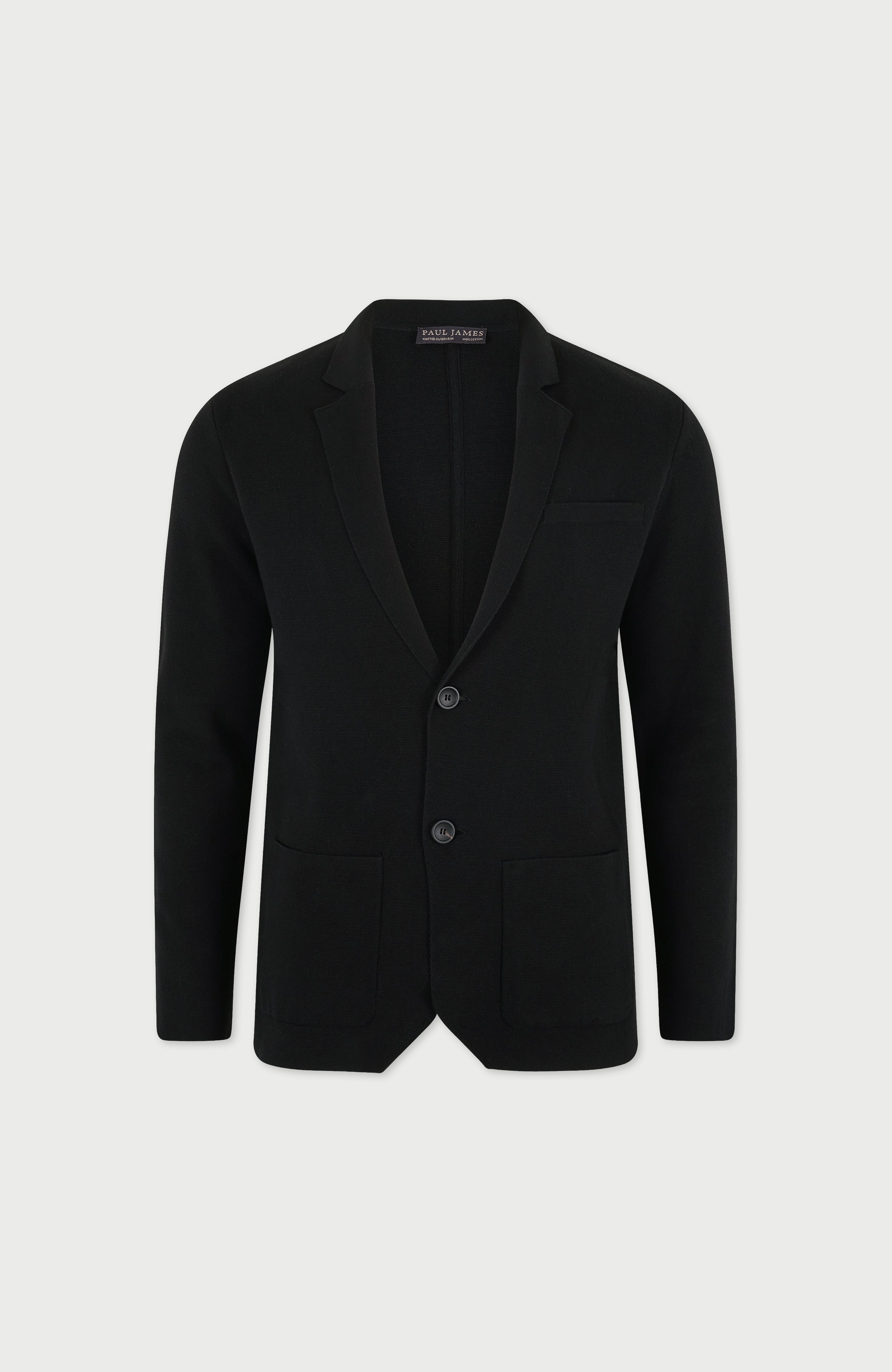 Mens Lightweight Cotton Formal Knitted Blazer
