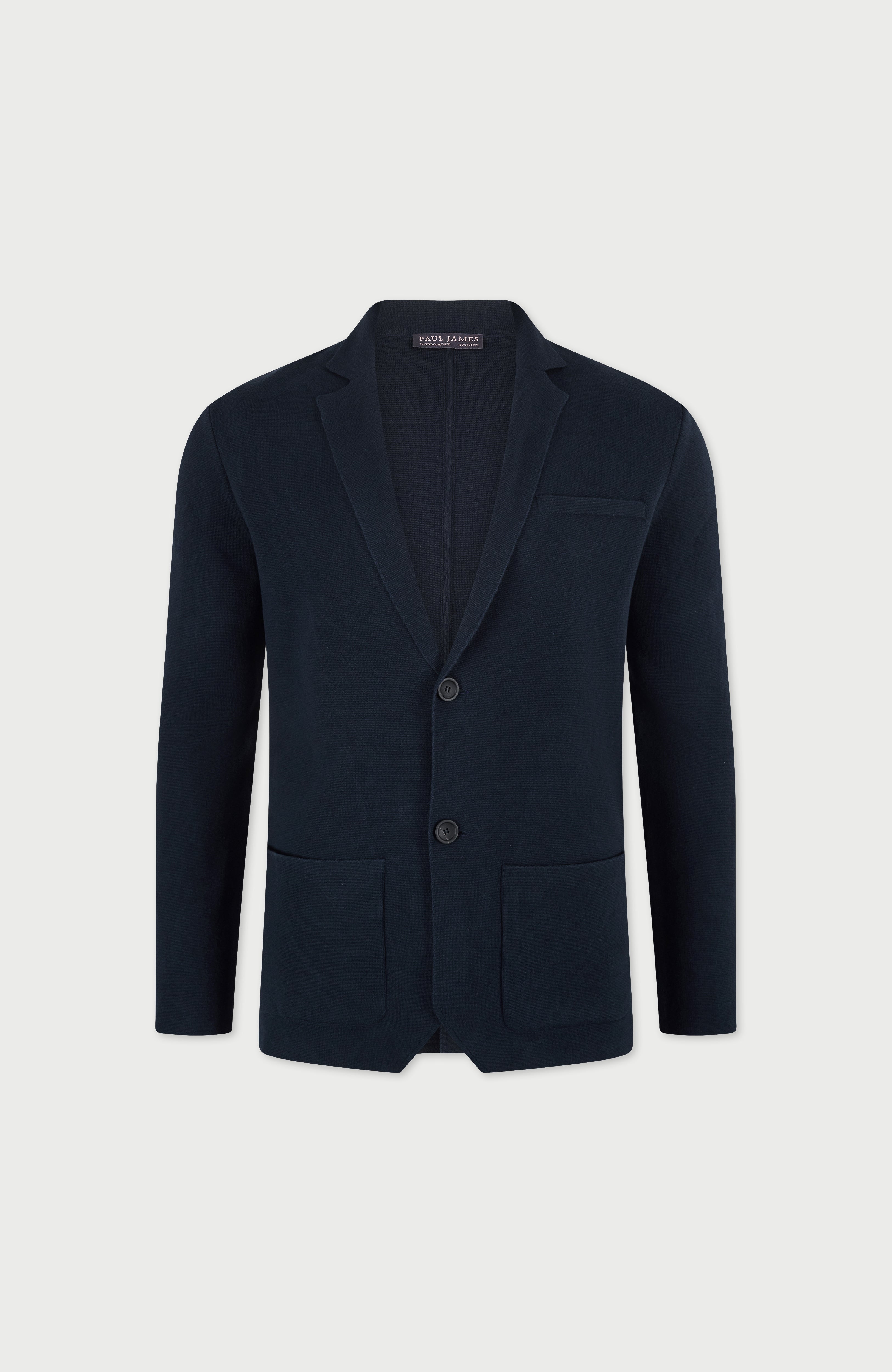 Mens Lightweight Cotton Formal Knitted Blazer