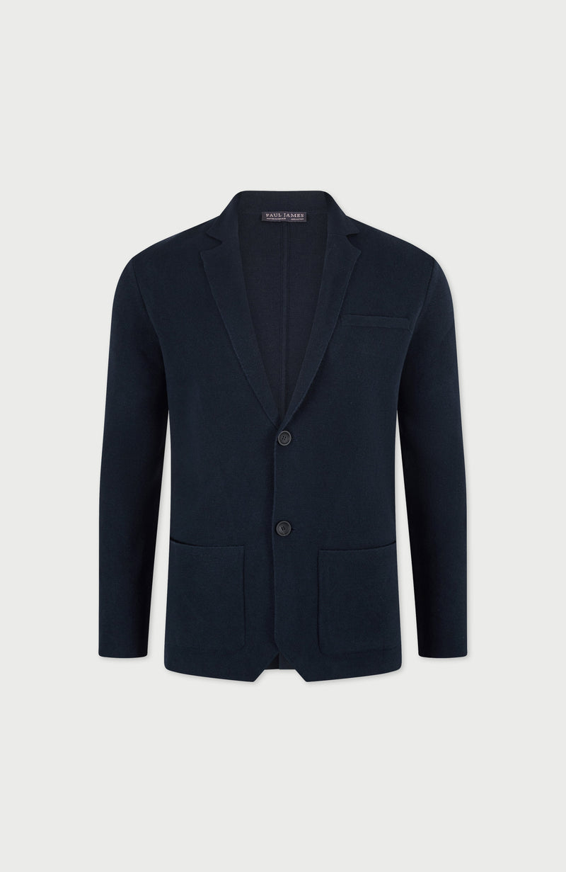 Mens Lightweight Cotton Formal Knitted Blazer