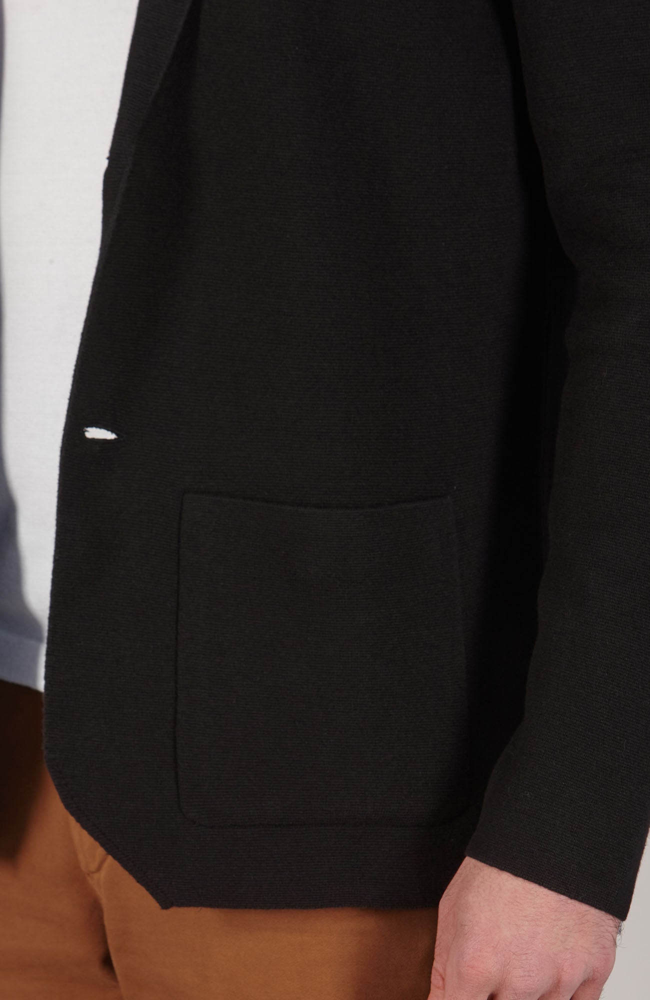 Mens Lightweight Organic Cotton Linen Knitted Blazer