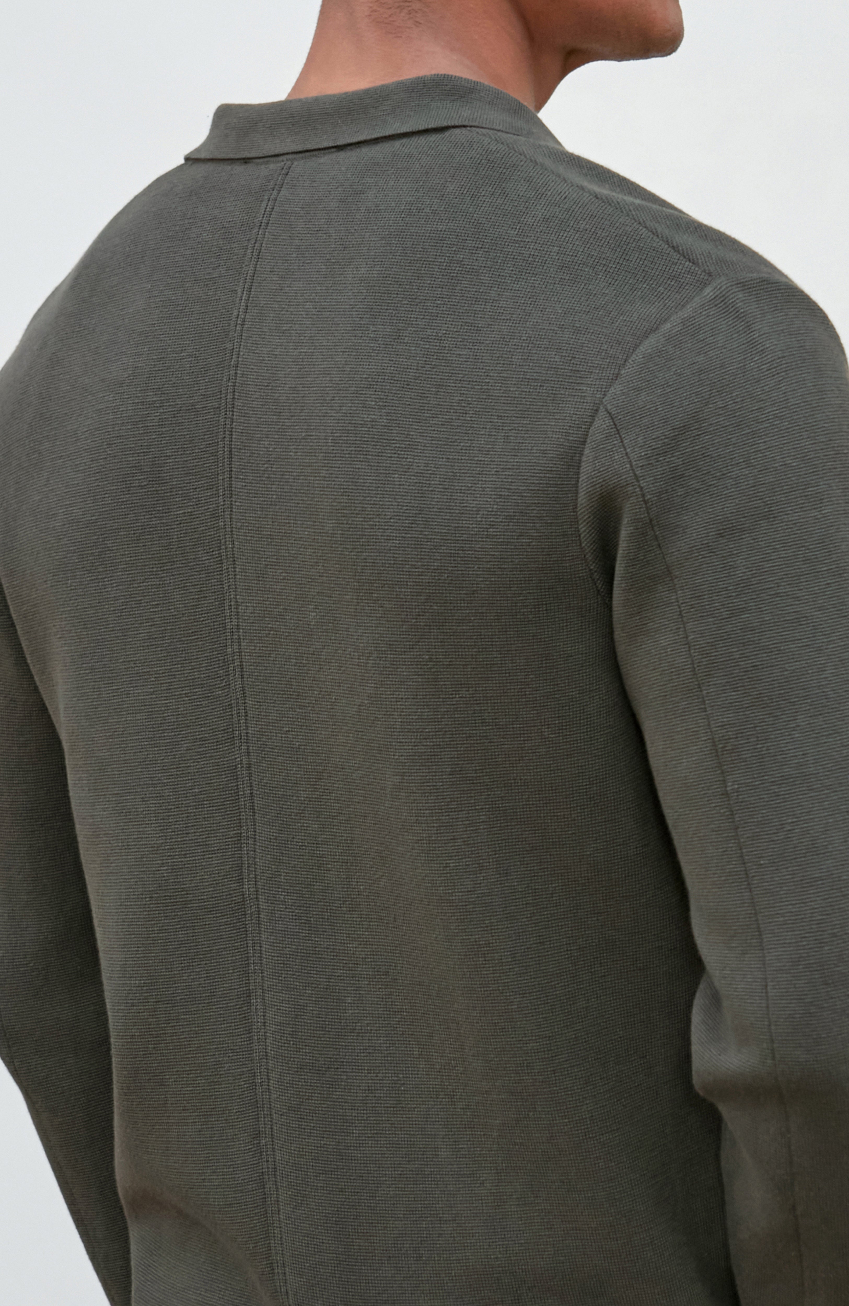 Mens Lightweight Organic Cotton Linen Knitted Blazer