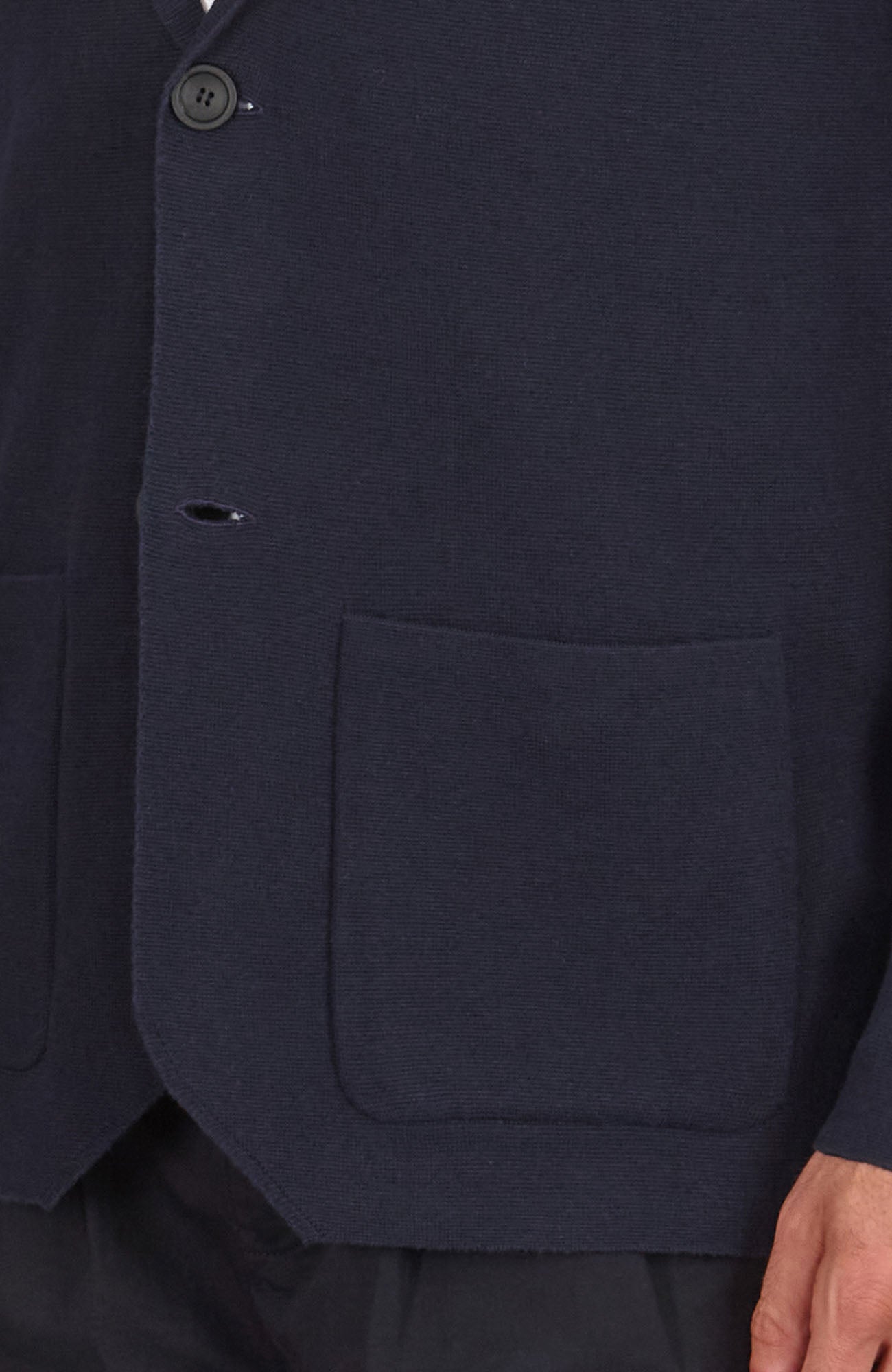 Mens Lightweight Organic Cotton Linen Knitted Blazer
