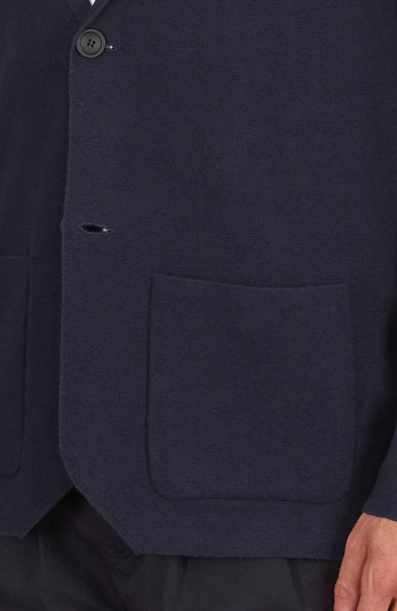 Mens Lightweight Organic Cotton Linen Knitted Blazer