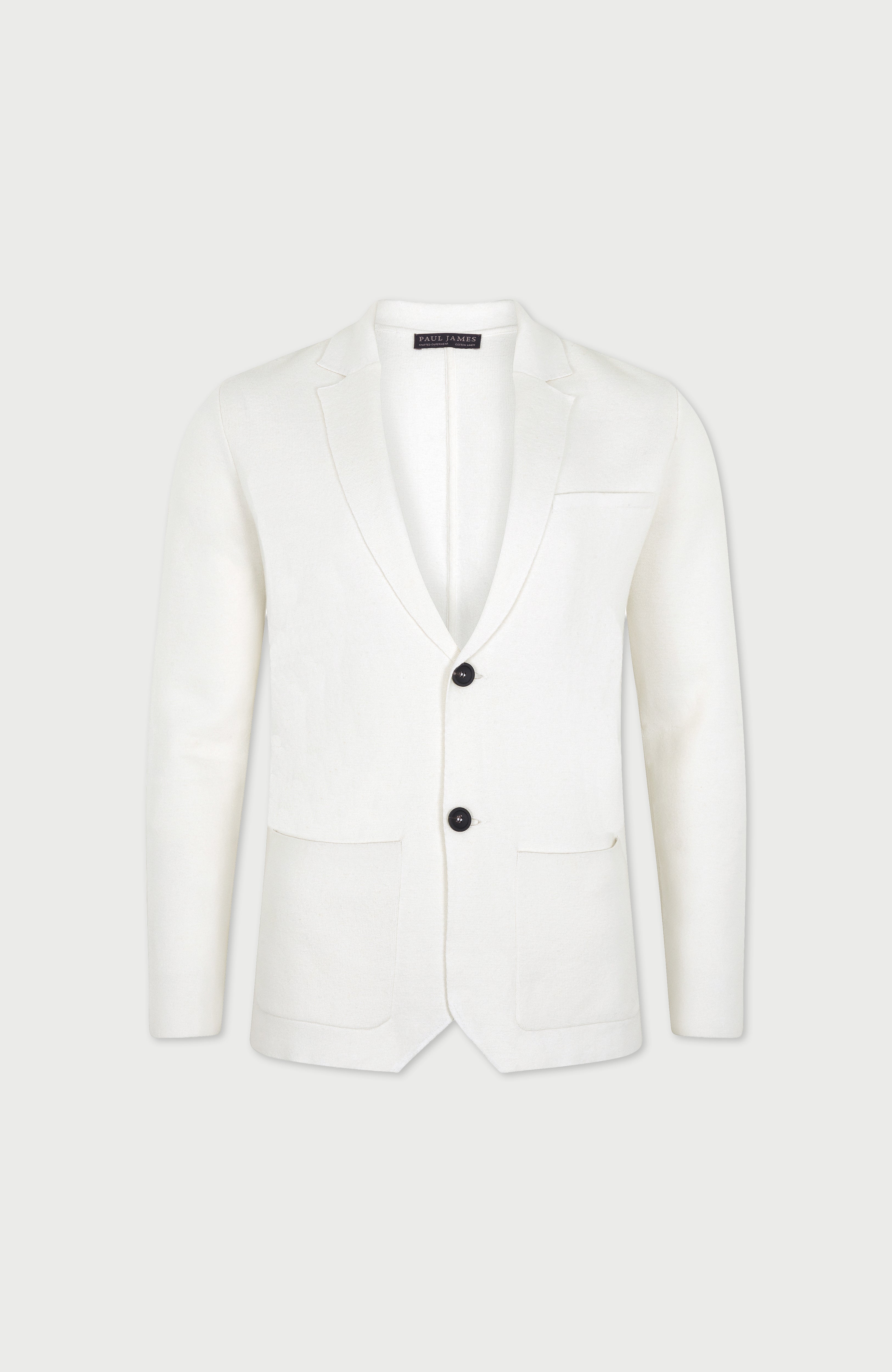 Mens Lightweight Organic Cotton Linen Knitted Blazer