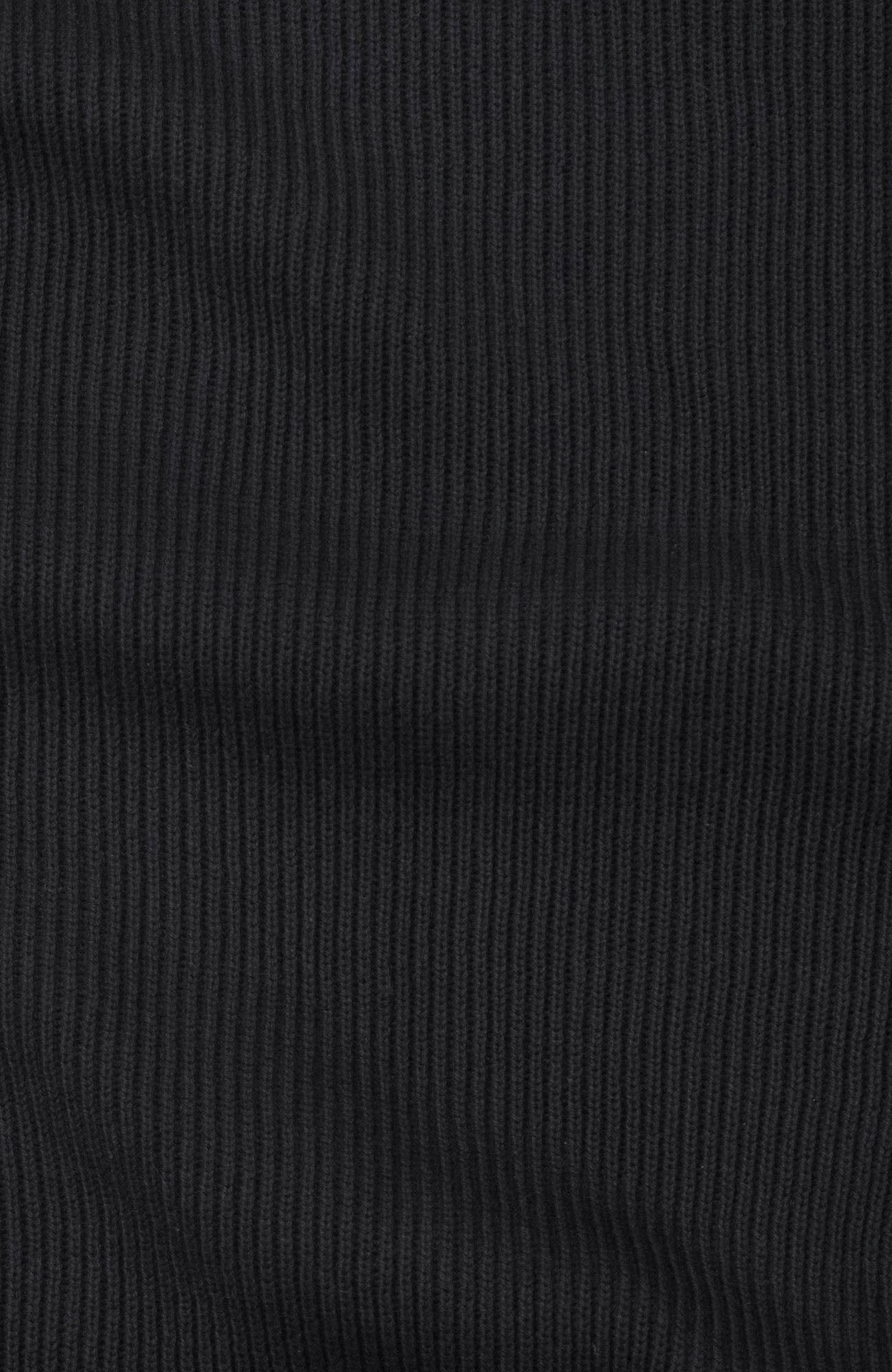 Mens Midweight Cotton Ribbed High Crew Neck Jumper