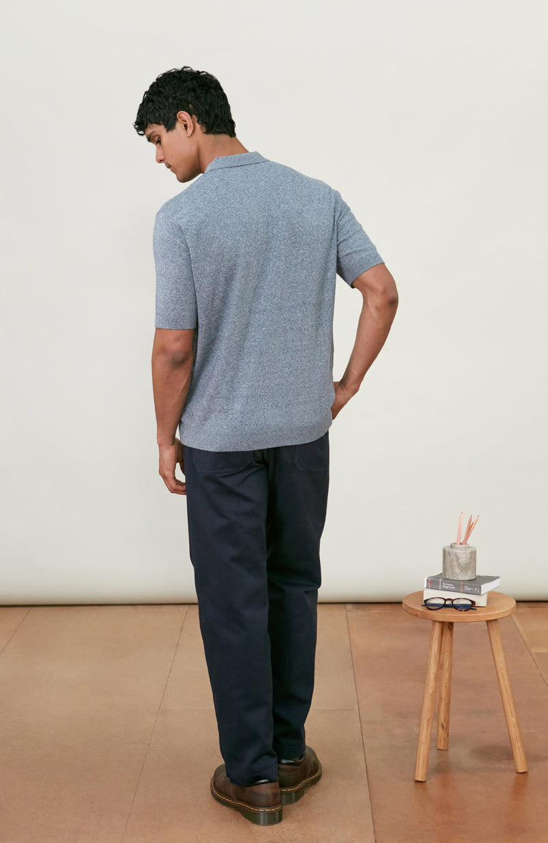 Mens Ultra Fine Cotton Selection Knit Polo Shirt
