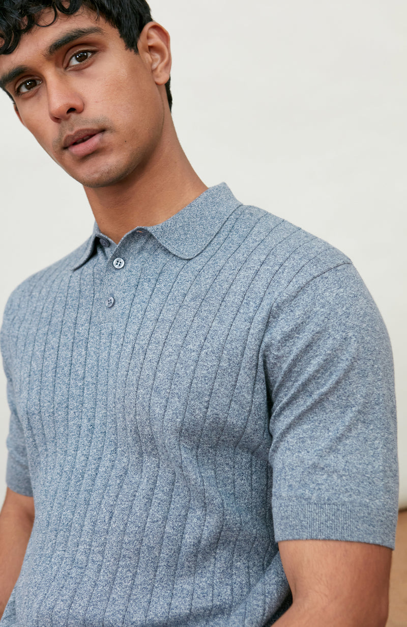 Mens Ultra Fine Cotton Selection Knit Polo Shirt