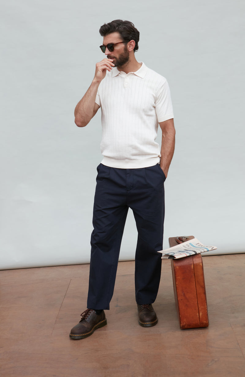 Mens Ultra Fine Cotton Selection Knit Polo Shirt