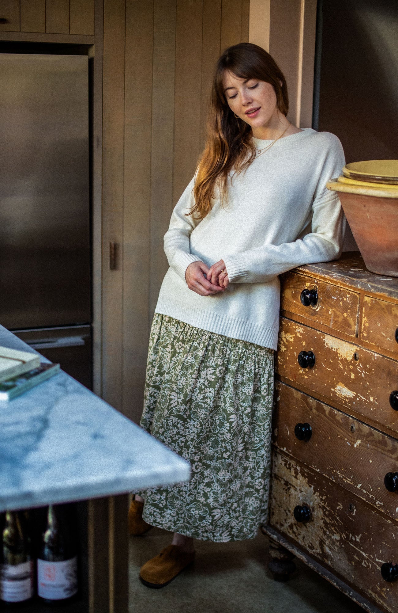 Womens Lambswool Drop Shoulder Jumper