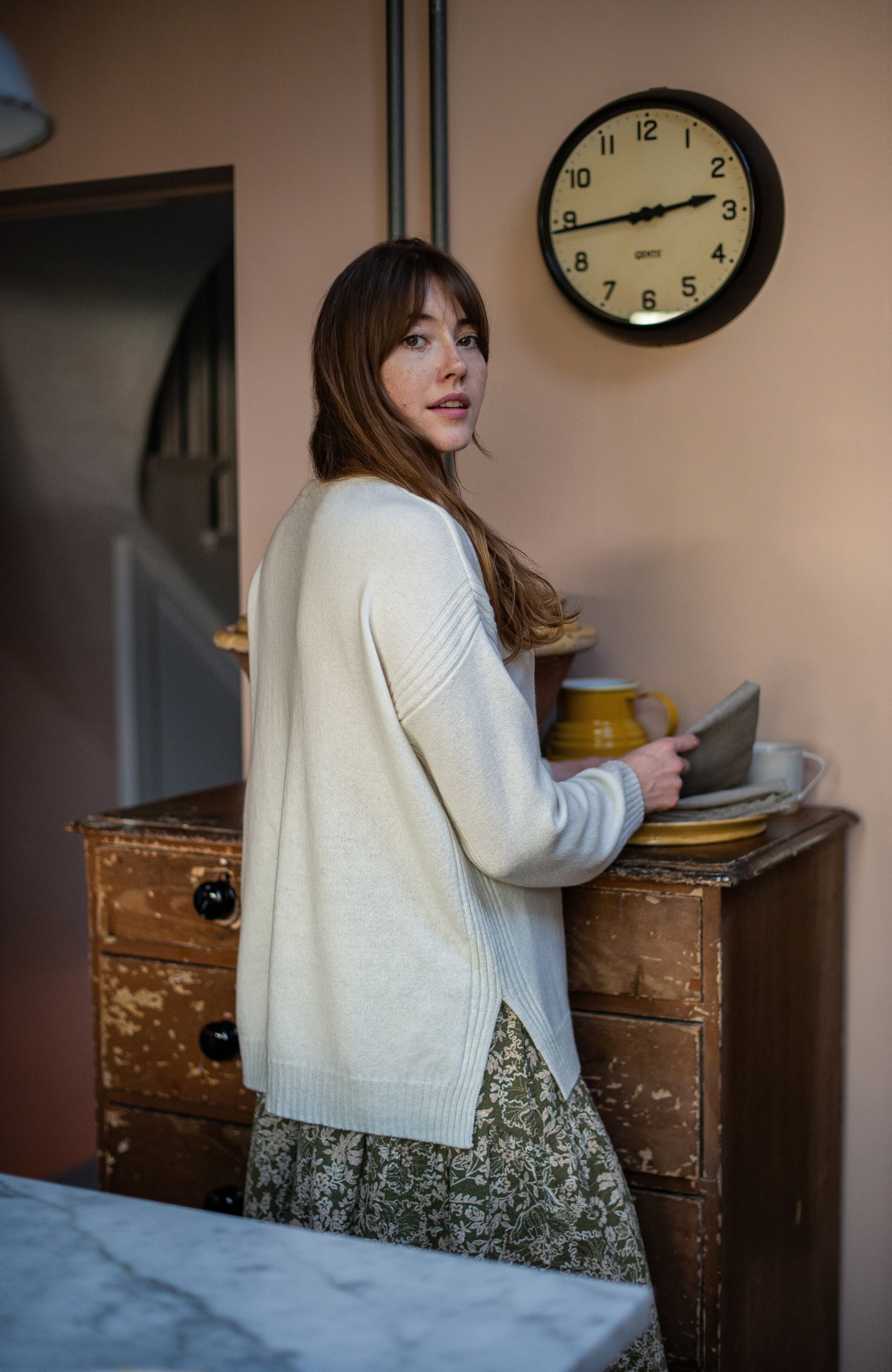 Womens Lambswool Drop Shoulder Jumper