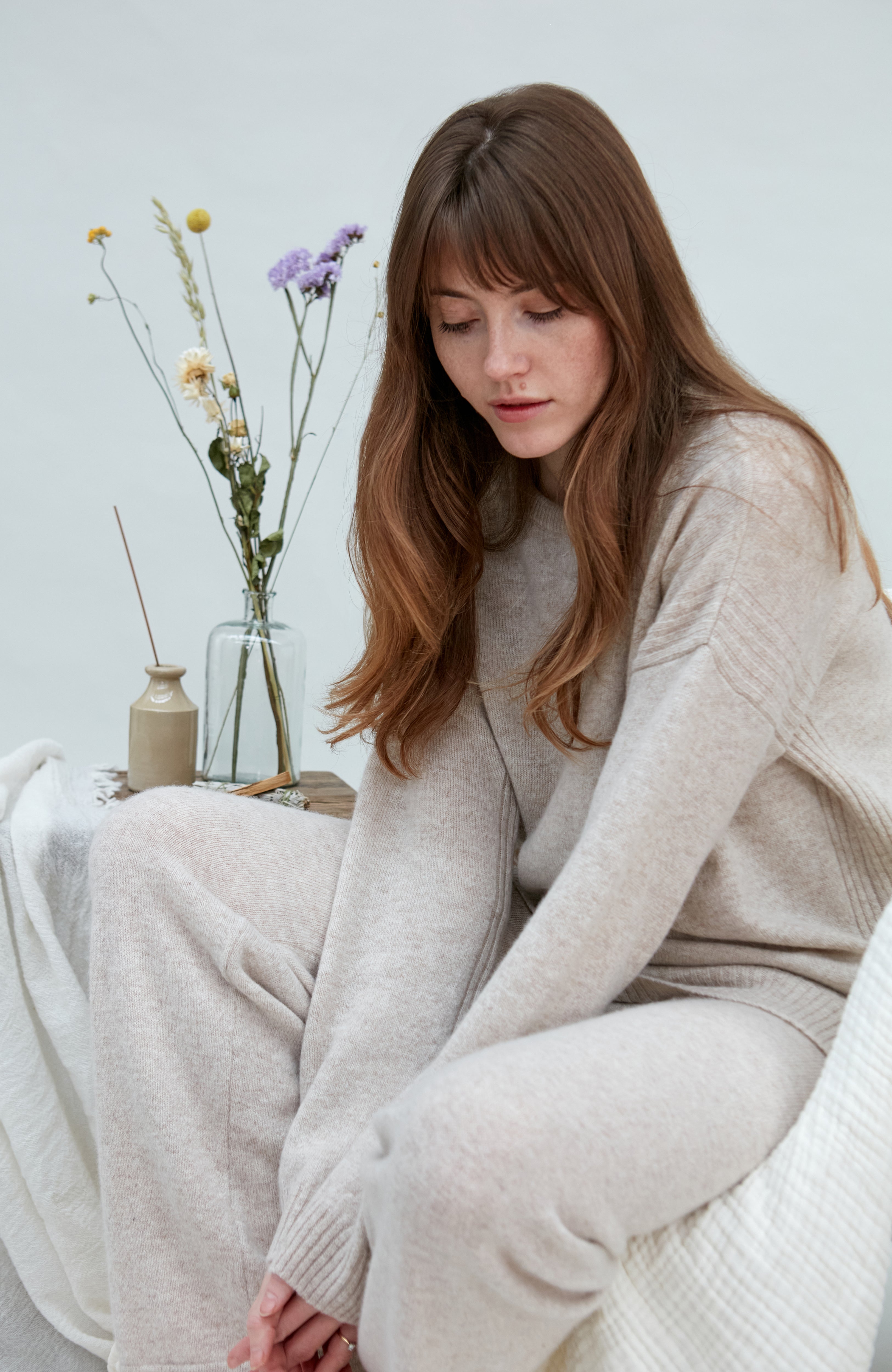 Womens Lambswool Drop Shoulder Jumper
