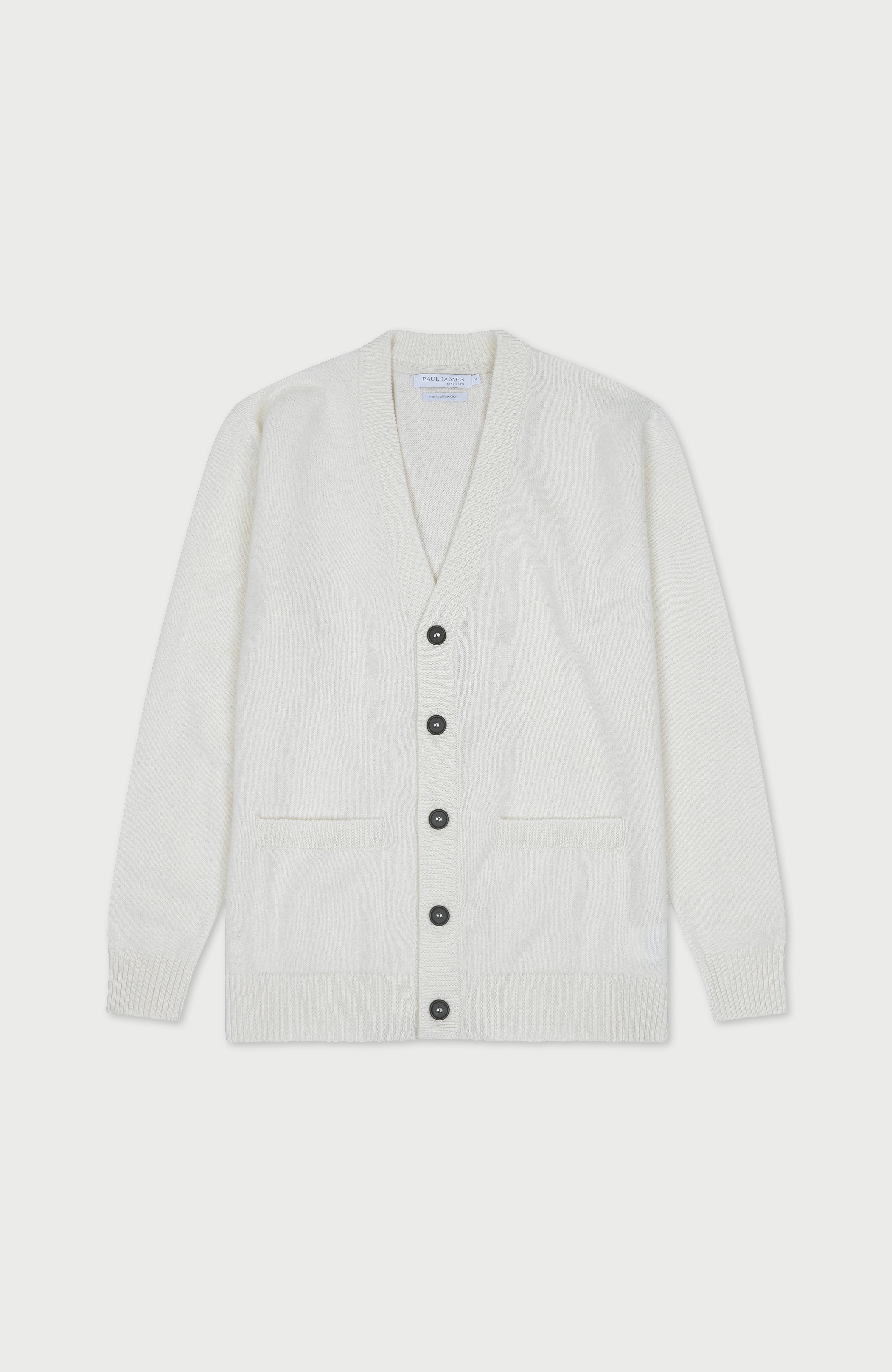 Mens Lambswool Cardigan