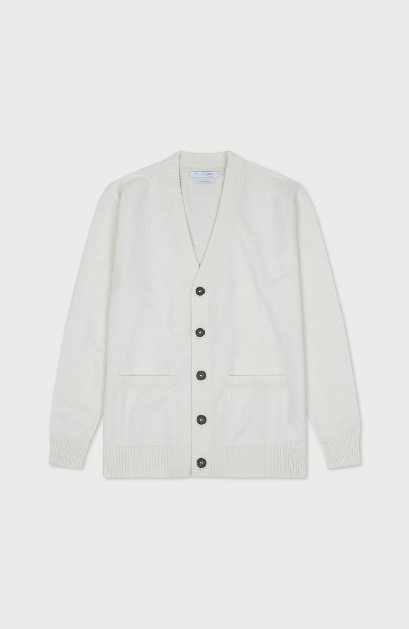 Mens Lambswool Cardigan
