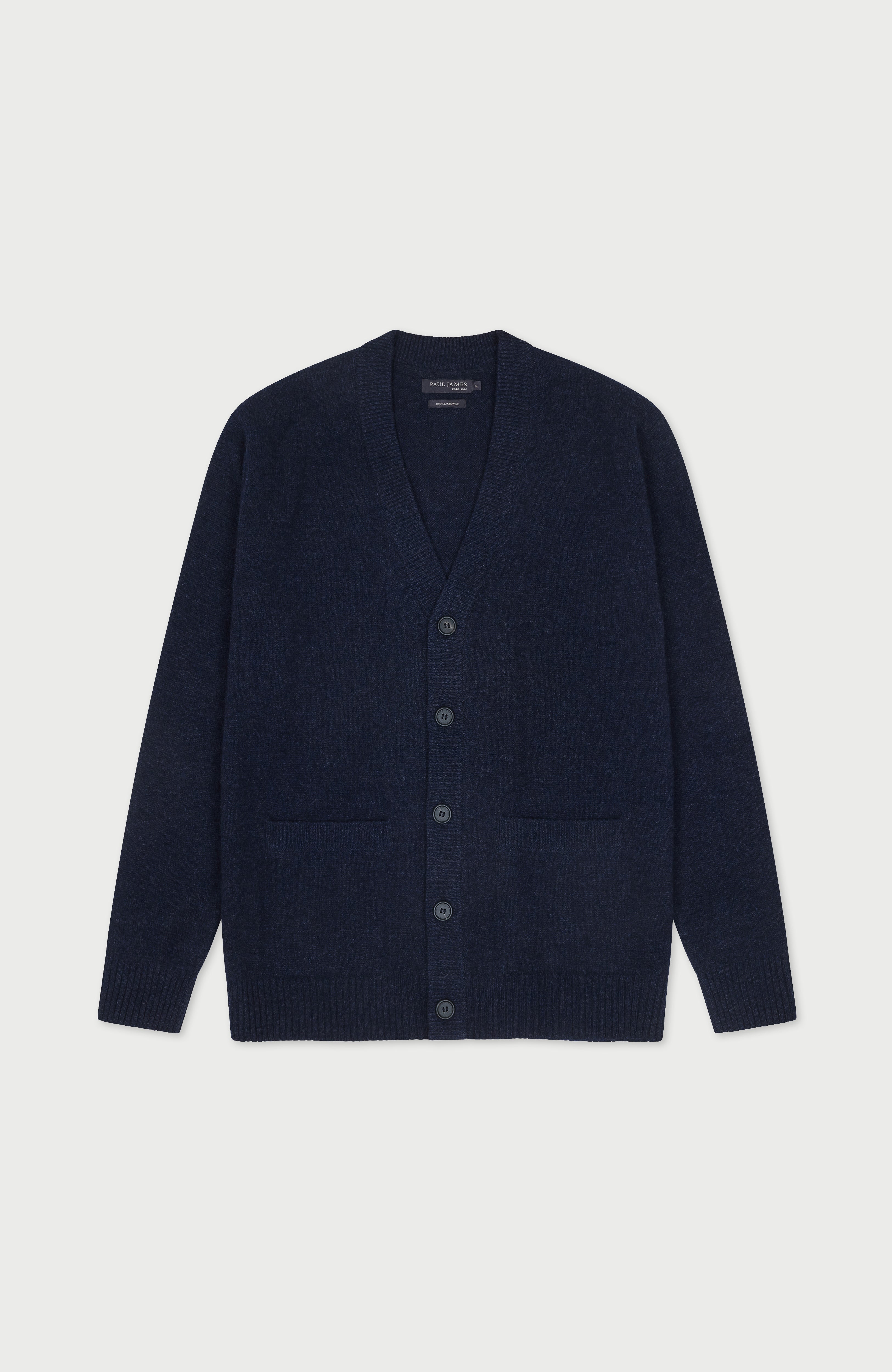 Mens Lambswool Cardigan