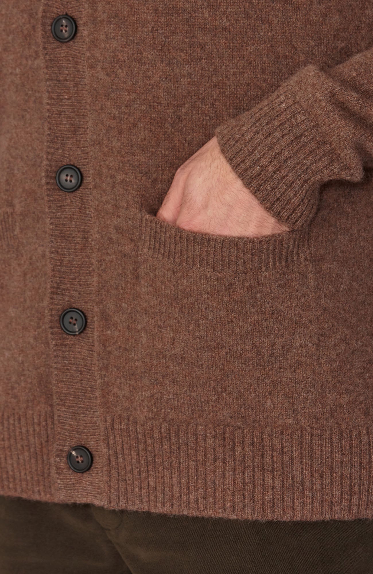 Mens Lambswool Cardigan