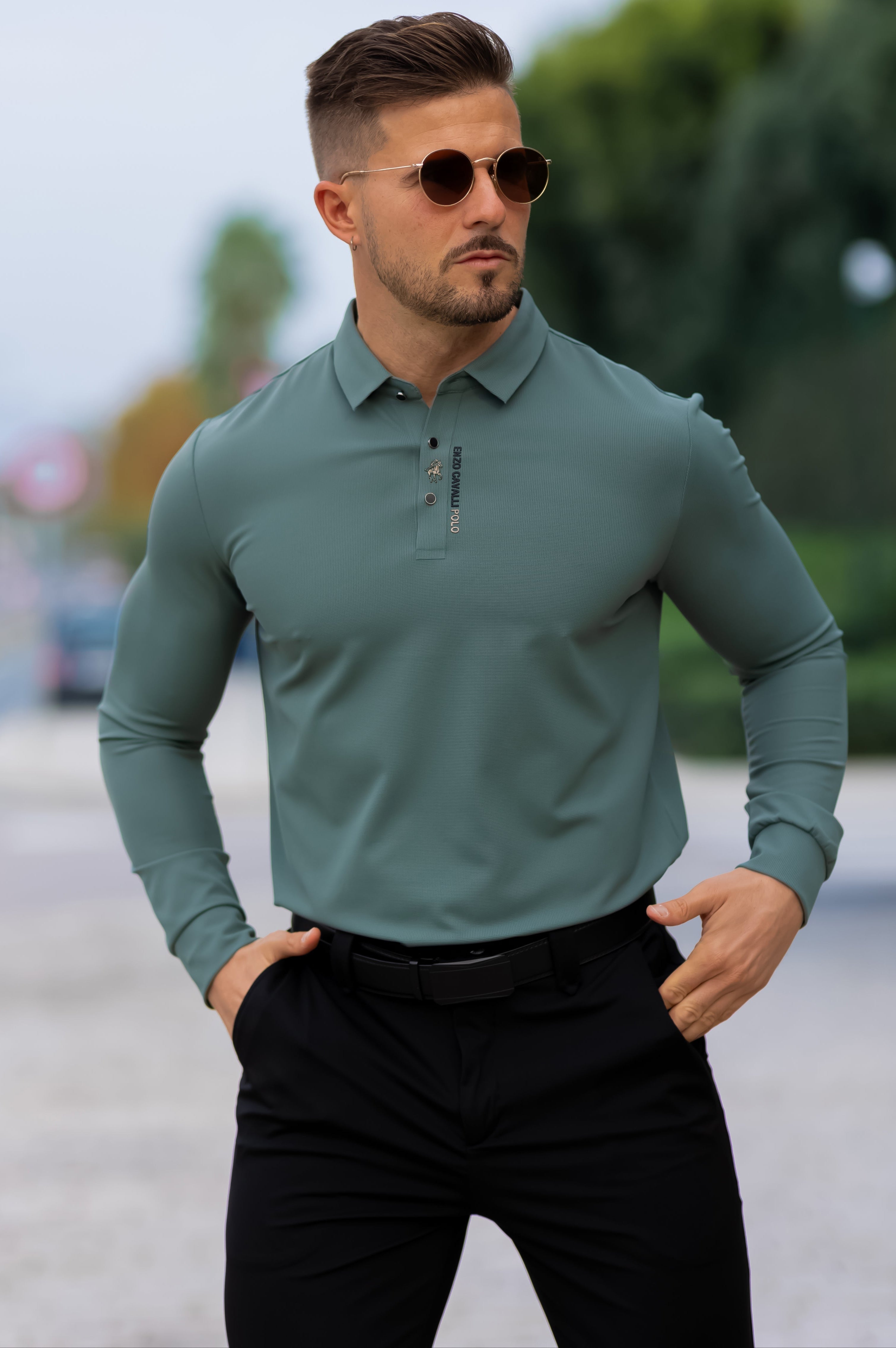 Cavaliere Men's Long Sleeve Shirt – Smart Casual Fit