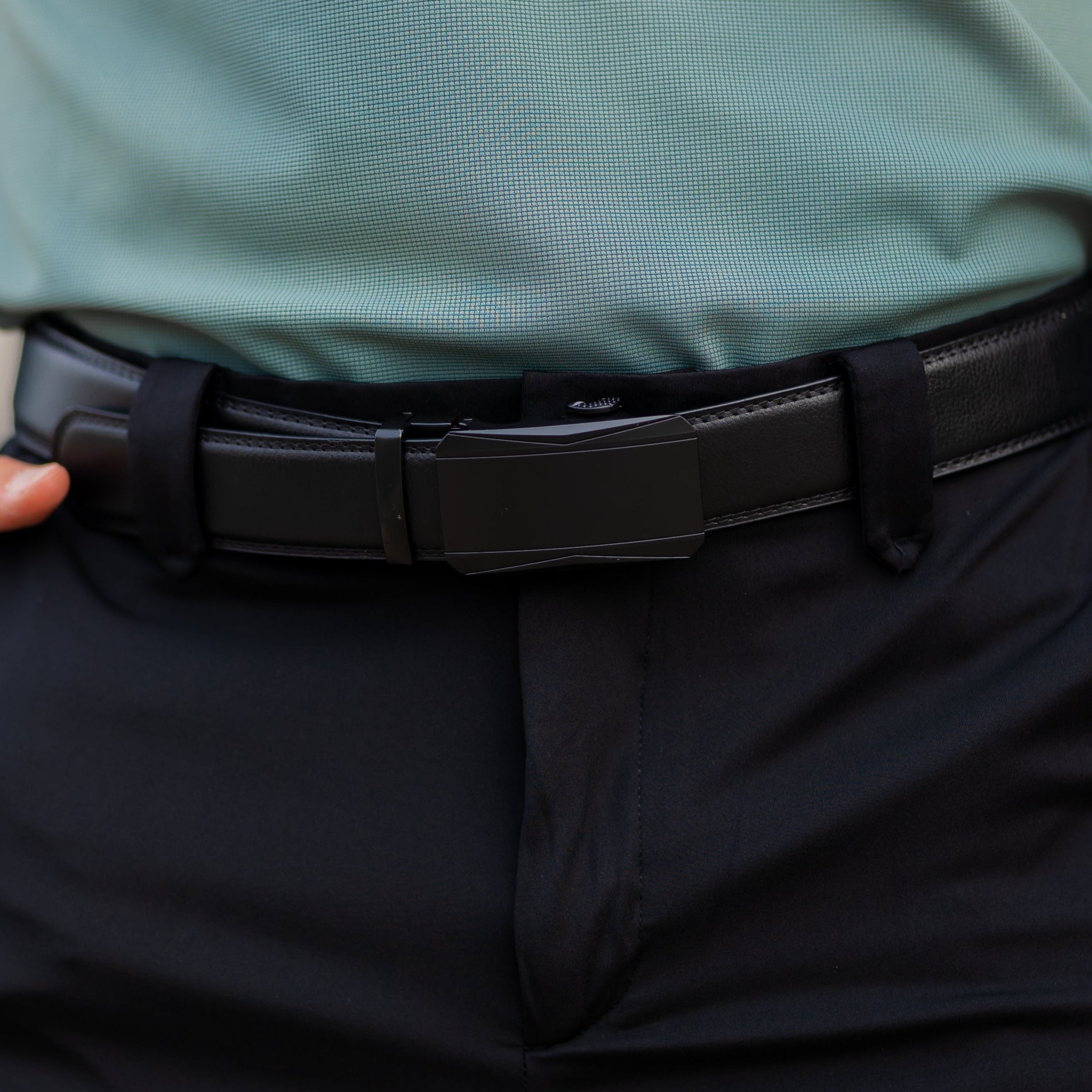 Aquila Men's Automatic Buckle Belt – Adjustable Formal Style