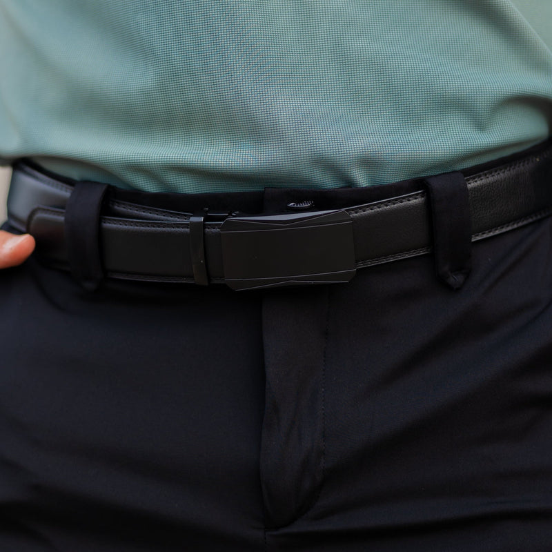 Aquila Men's Automatic Buckle Belt – Adjustable Formal Style