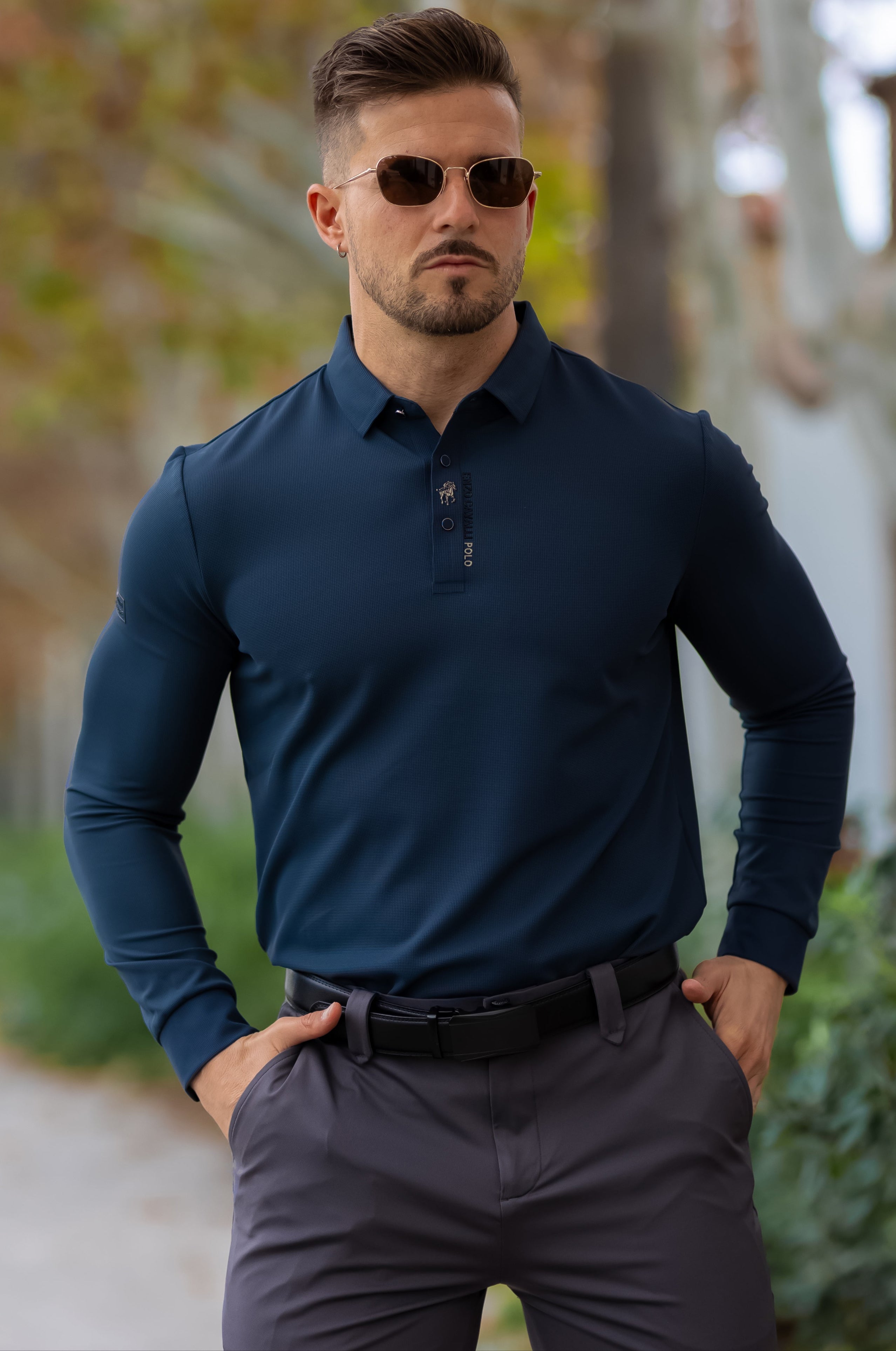 Cavaliere Men's Long Sleeve Shirt – Smart Casual Fit