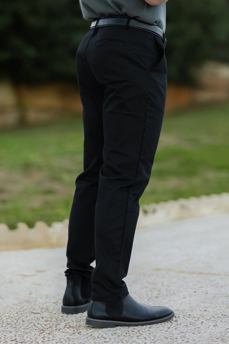 Legato Men's Tailored Pants – Stretch Smart Casual Trousers