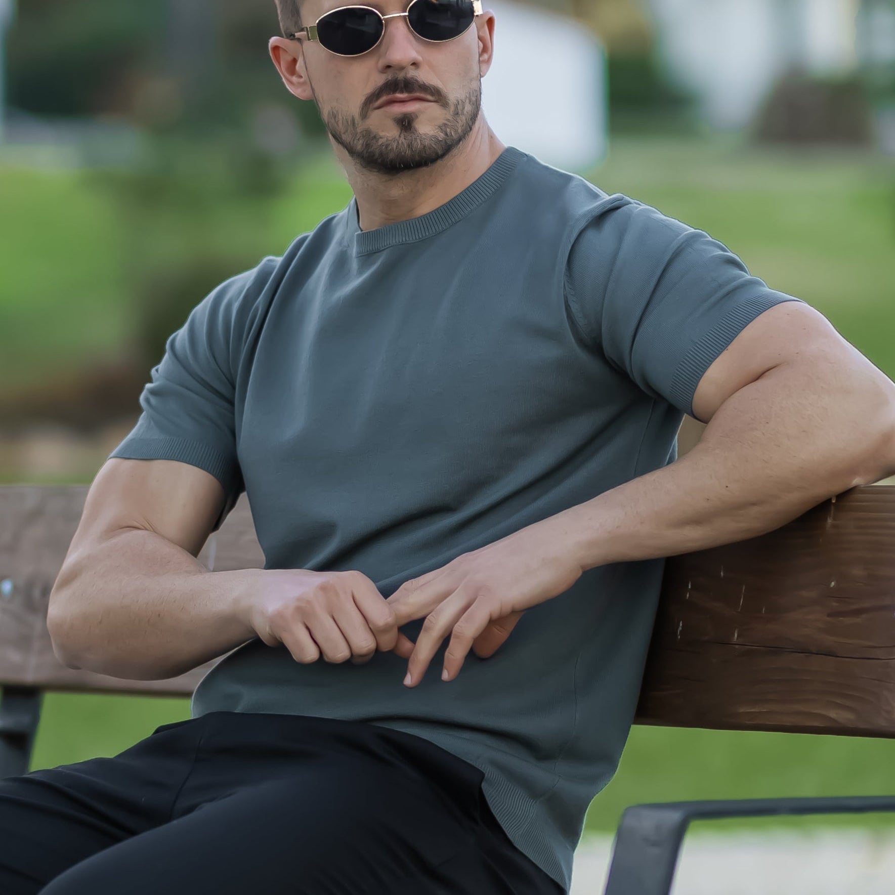 Amalfi Men's Merino Wool T-Shirt – Lightweight Short Sleeve