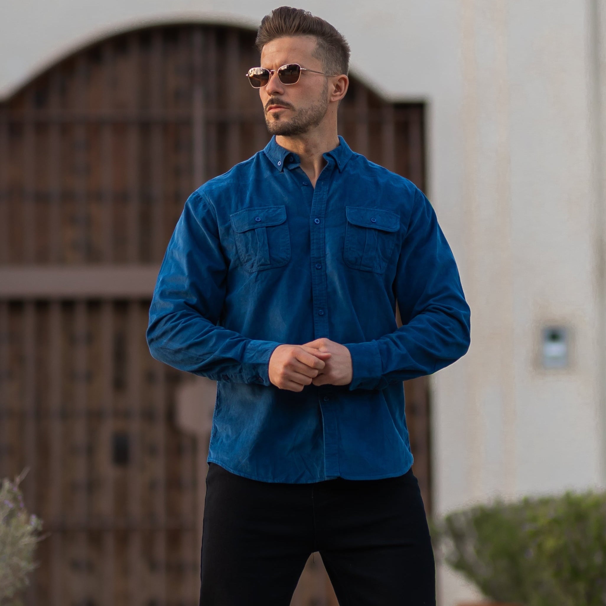 Battistilo Veloso Men's Cotton Corduroy Shirt – Casual Essential