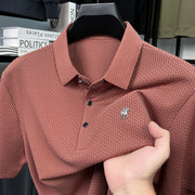 Soffice Men's Short Sleeve Polo Shirt – Casual Slim Fit
