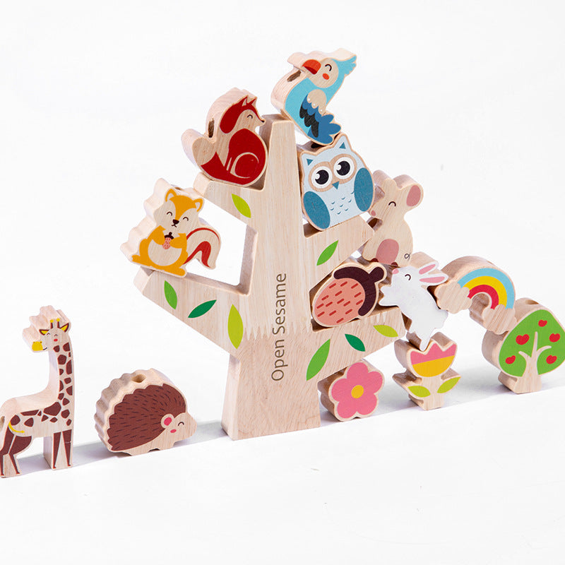 Montessori Children's Puzzle – Balanced Building Blocks