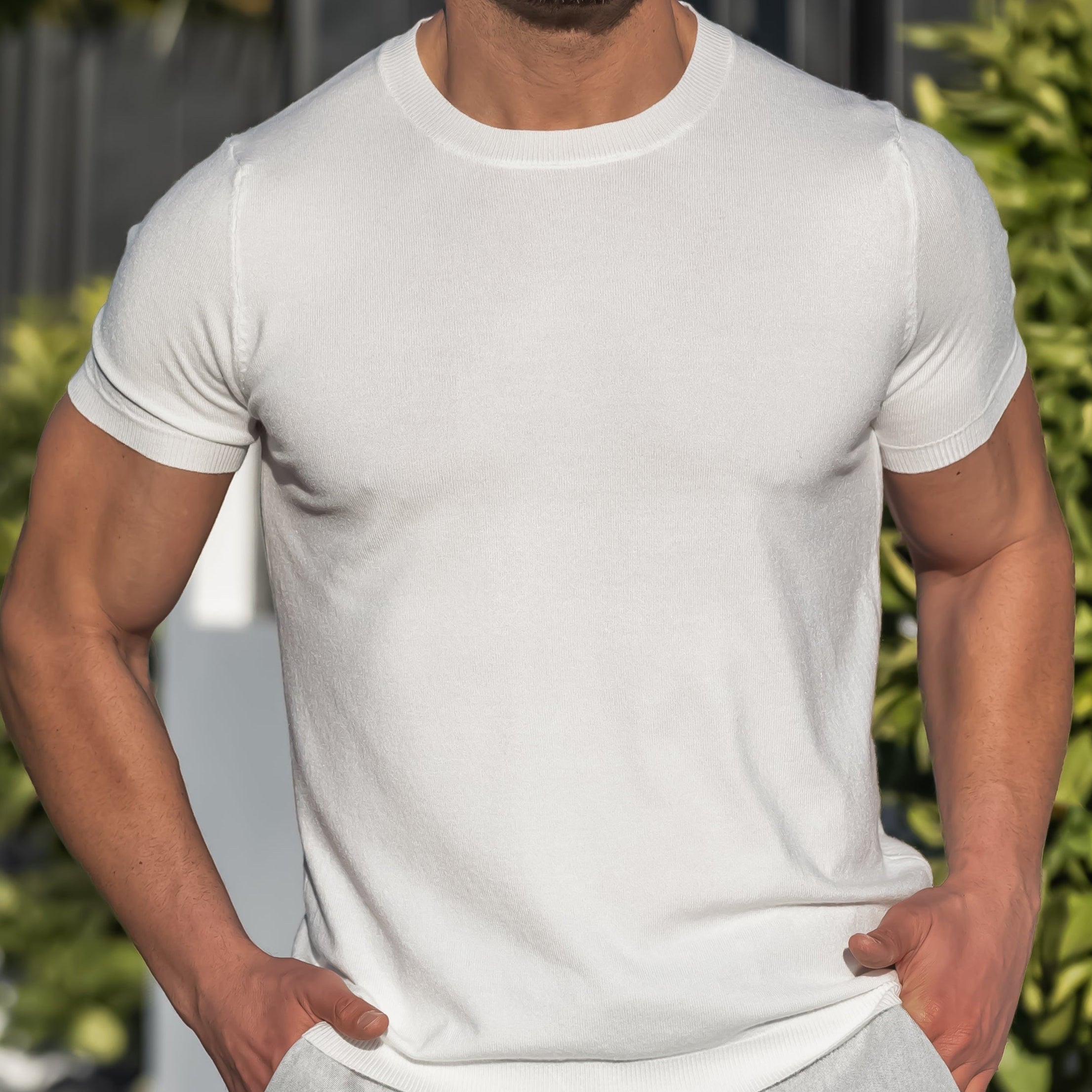 Amalfi Men's Merino Wool T-Shirt – Lightweight Short Sleeve