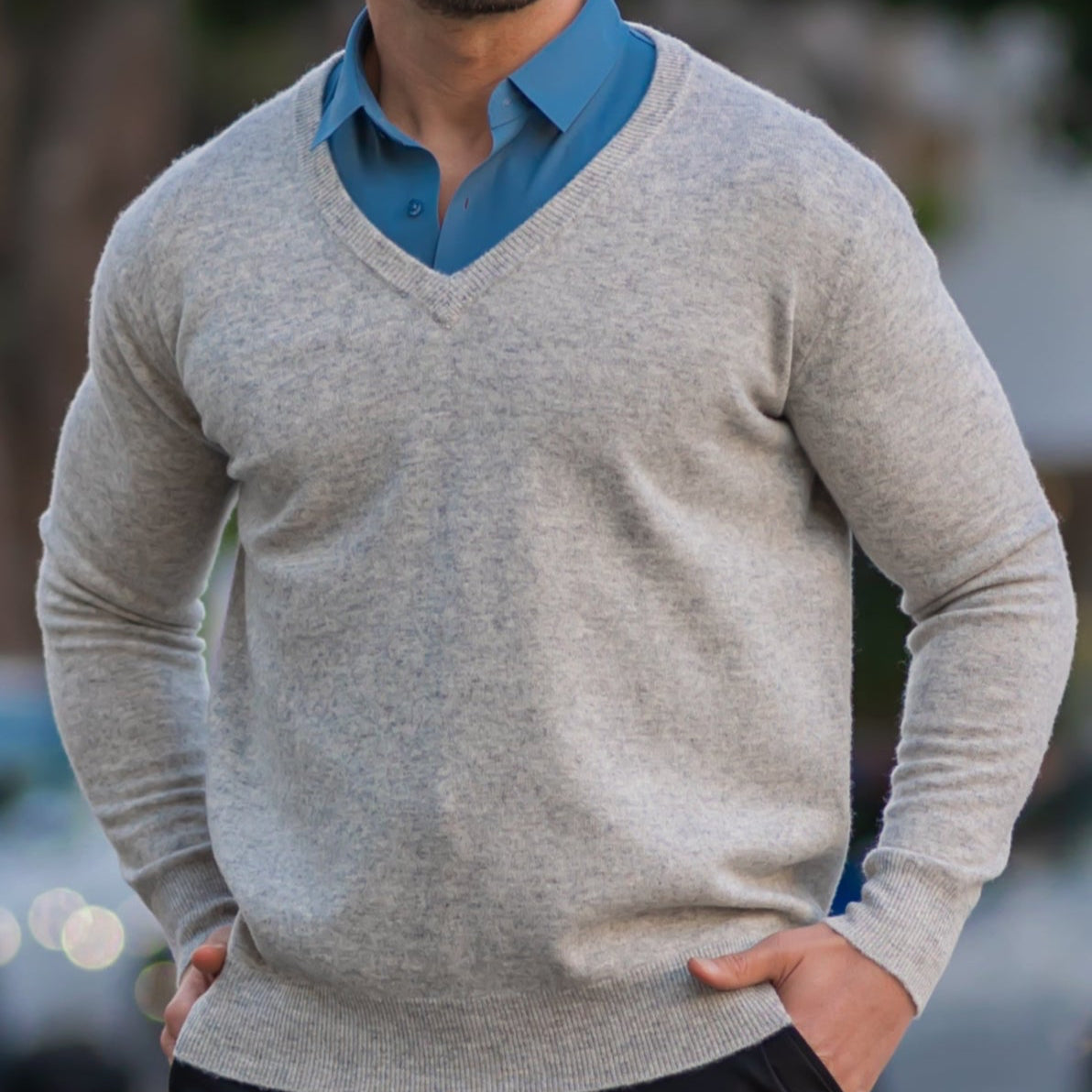 Aria Men's Merino Wool Sweater – Classic Lightweight Knit