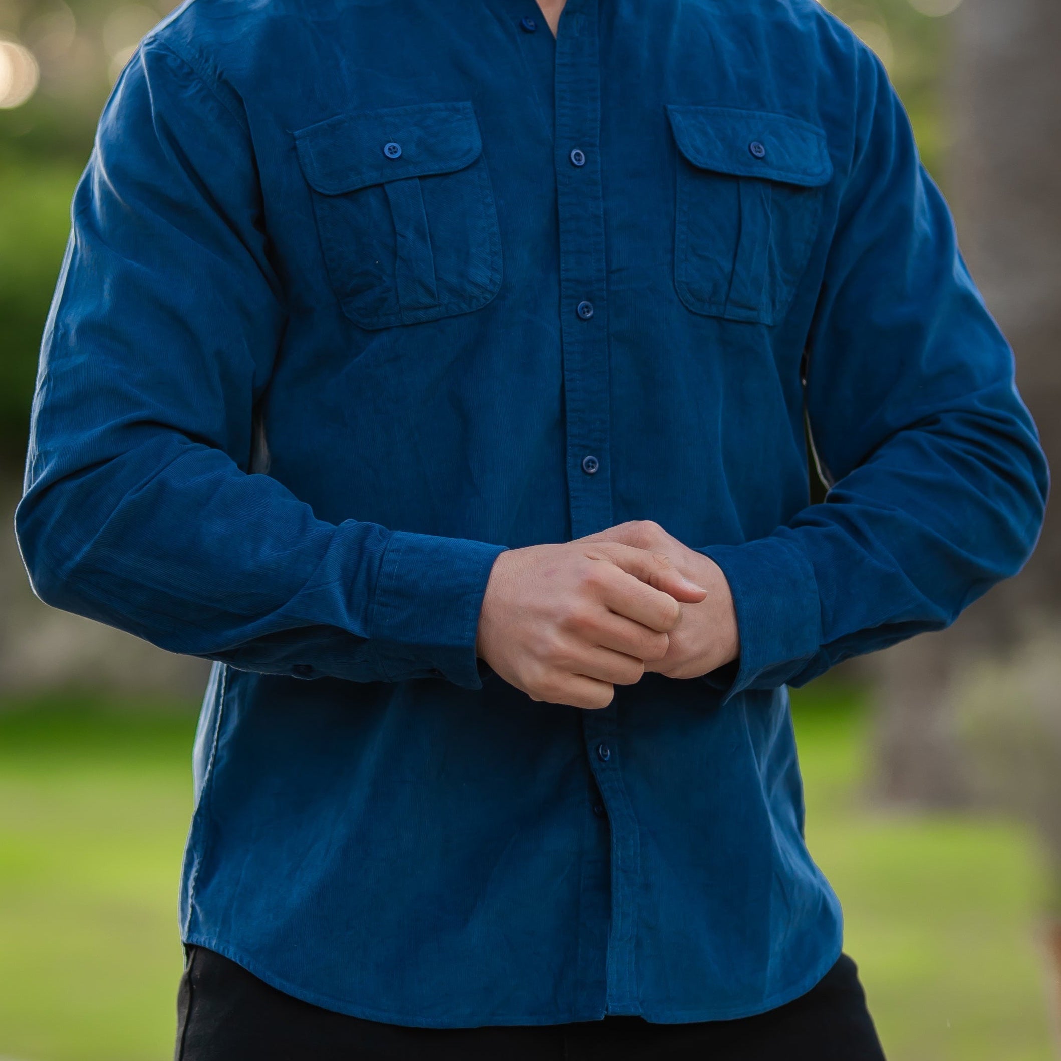Battistilo Veloso Men's Cotton Corduroy Shirt – Casual Essential