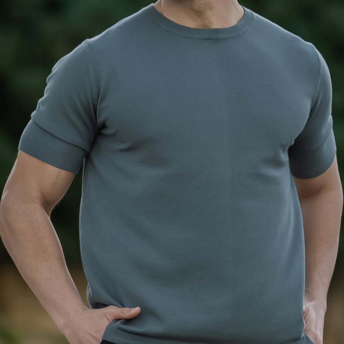 Amalfi Men's Merino Wool T-Shirt – Lightweight Short Sleeve