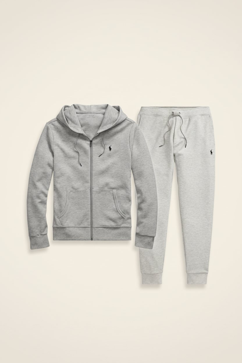 Zip Hoodie Set Essential Comfort