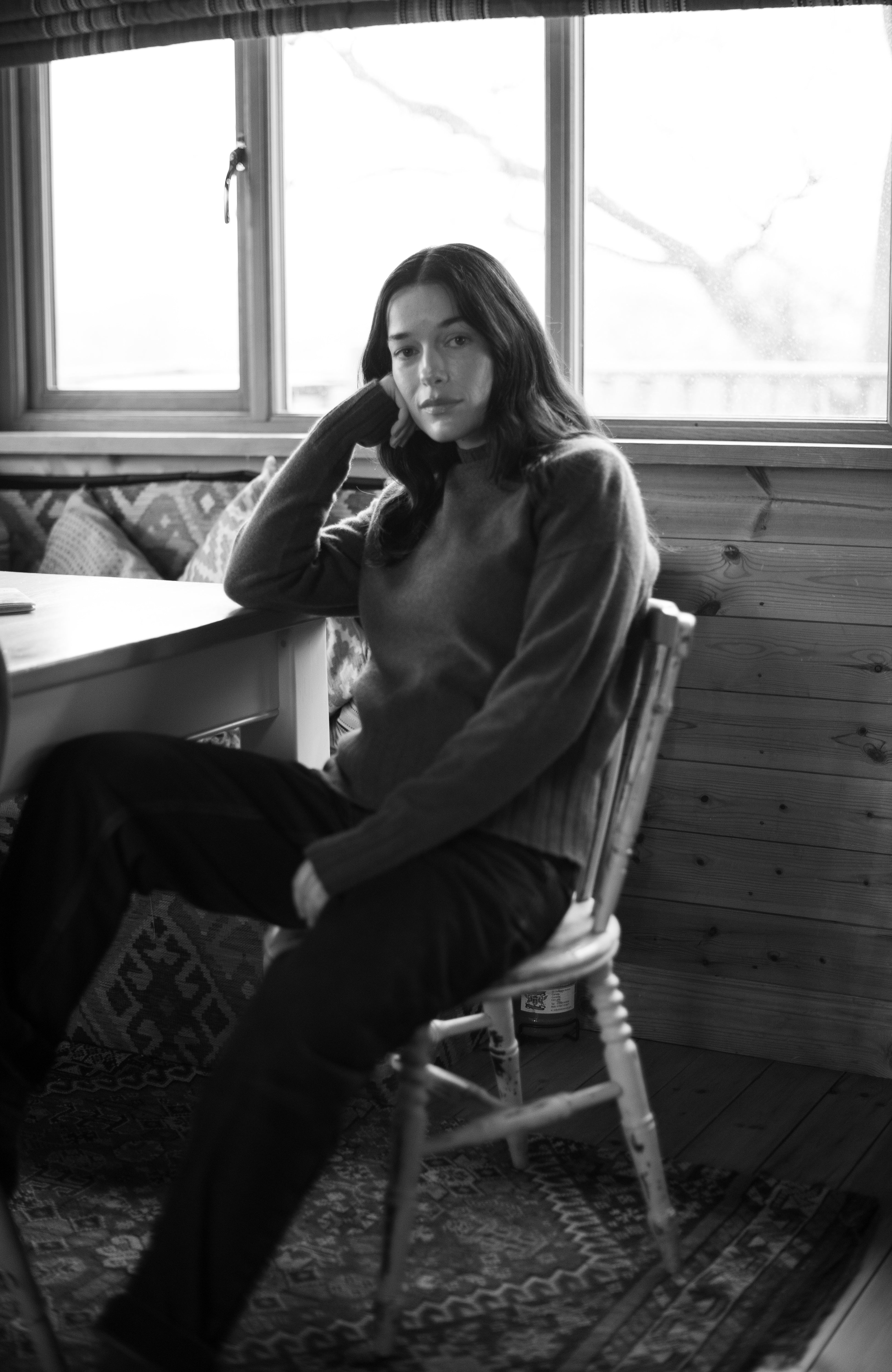 Womens Lambswool Grown On Neck Jumper