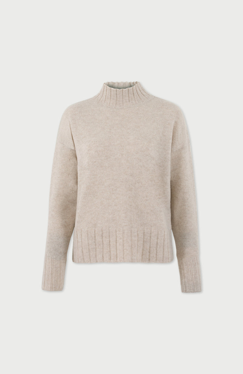 Womens Lambswool Grown On Neck Jumper