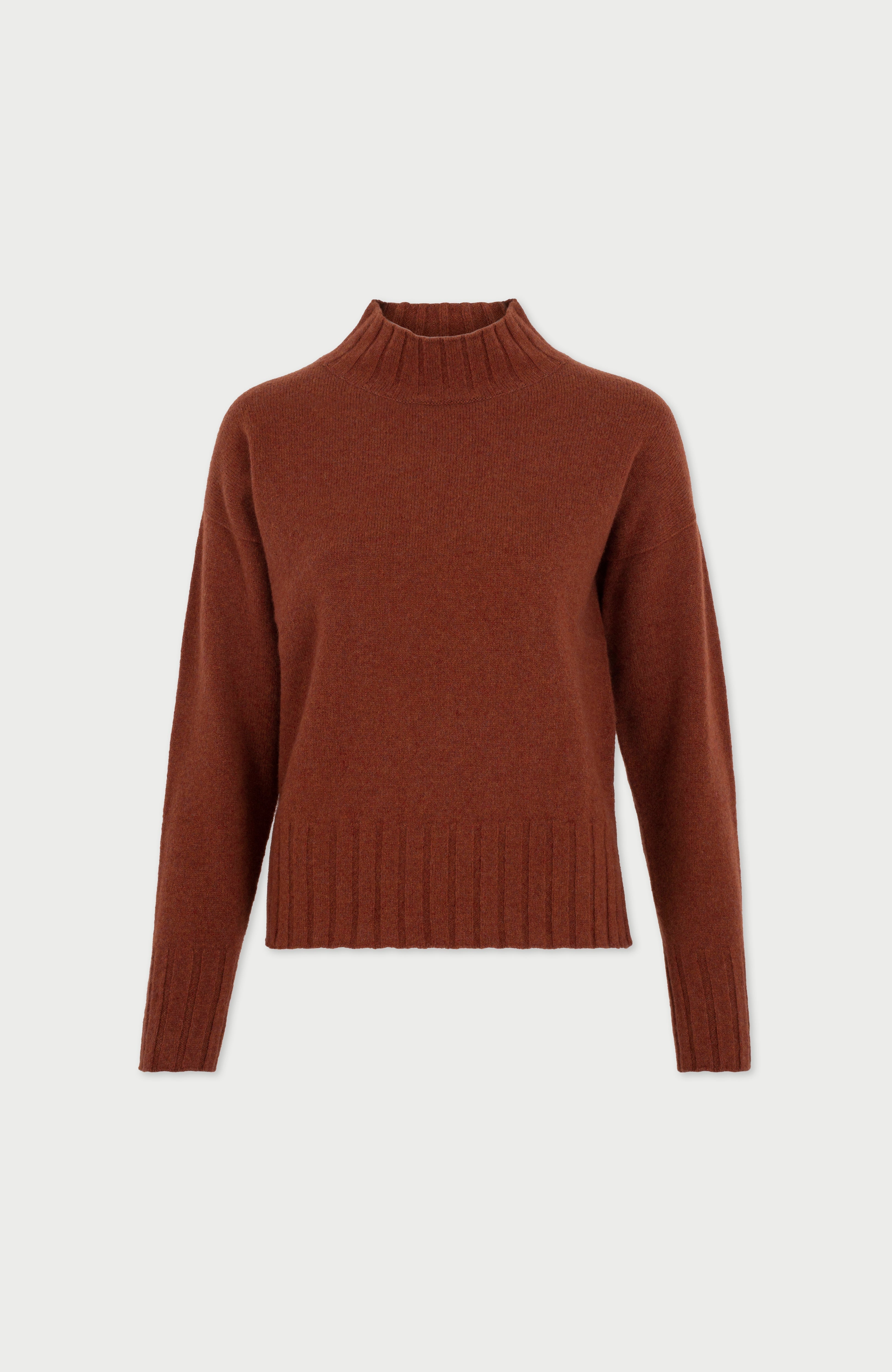 Womens Lambswool Grown On Neck Jumper
