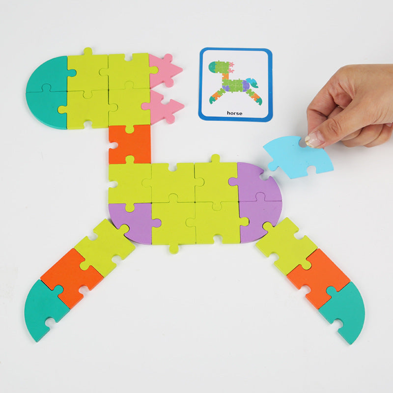Montessori Card Three-dimensional Logical Thinking Puzzle