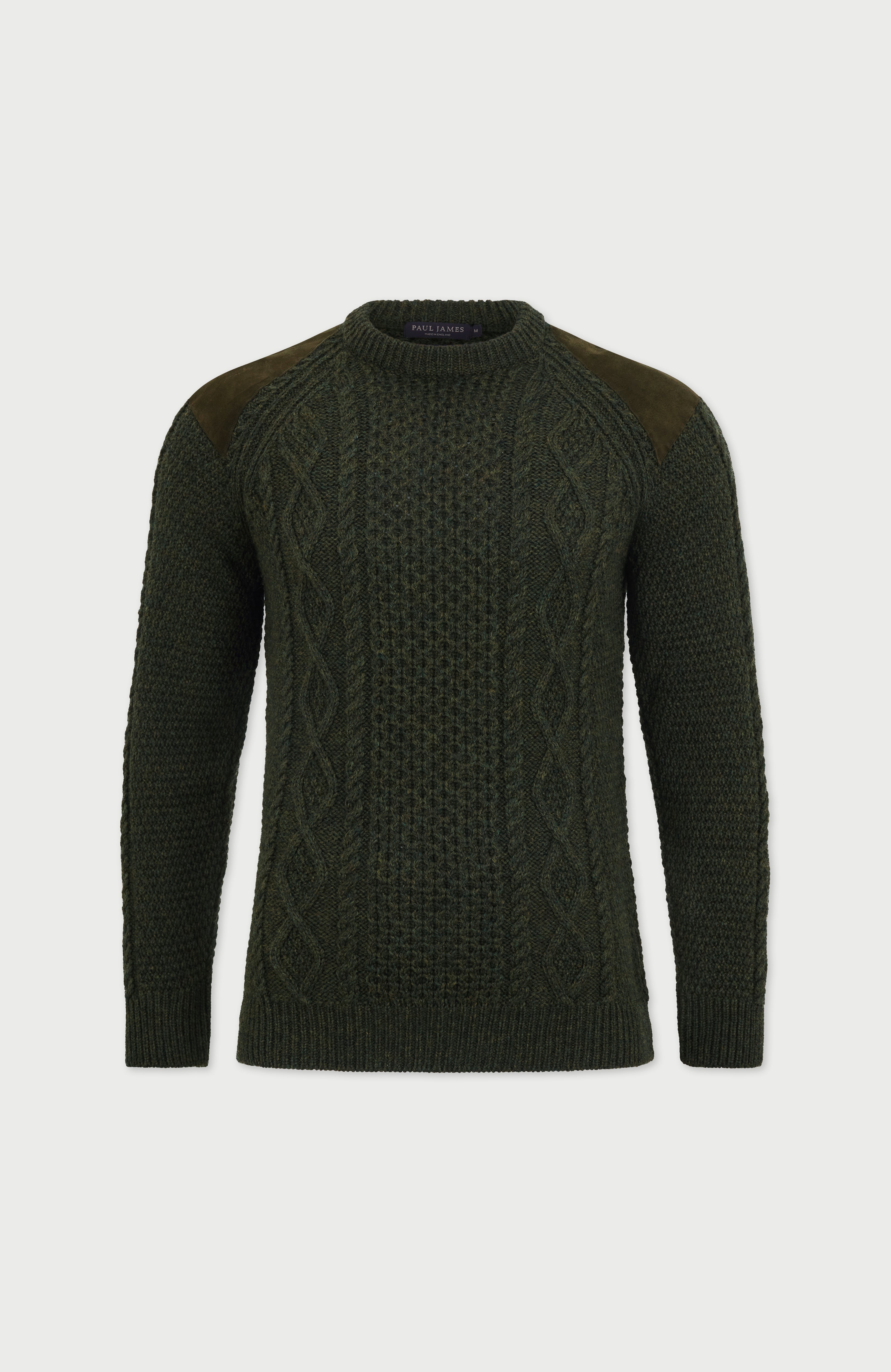 Mens Chunky Merino Wool Shooting Jumper