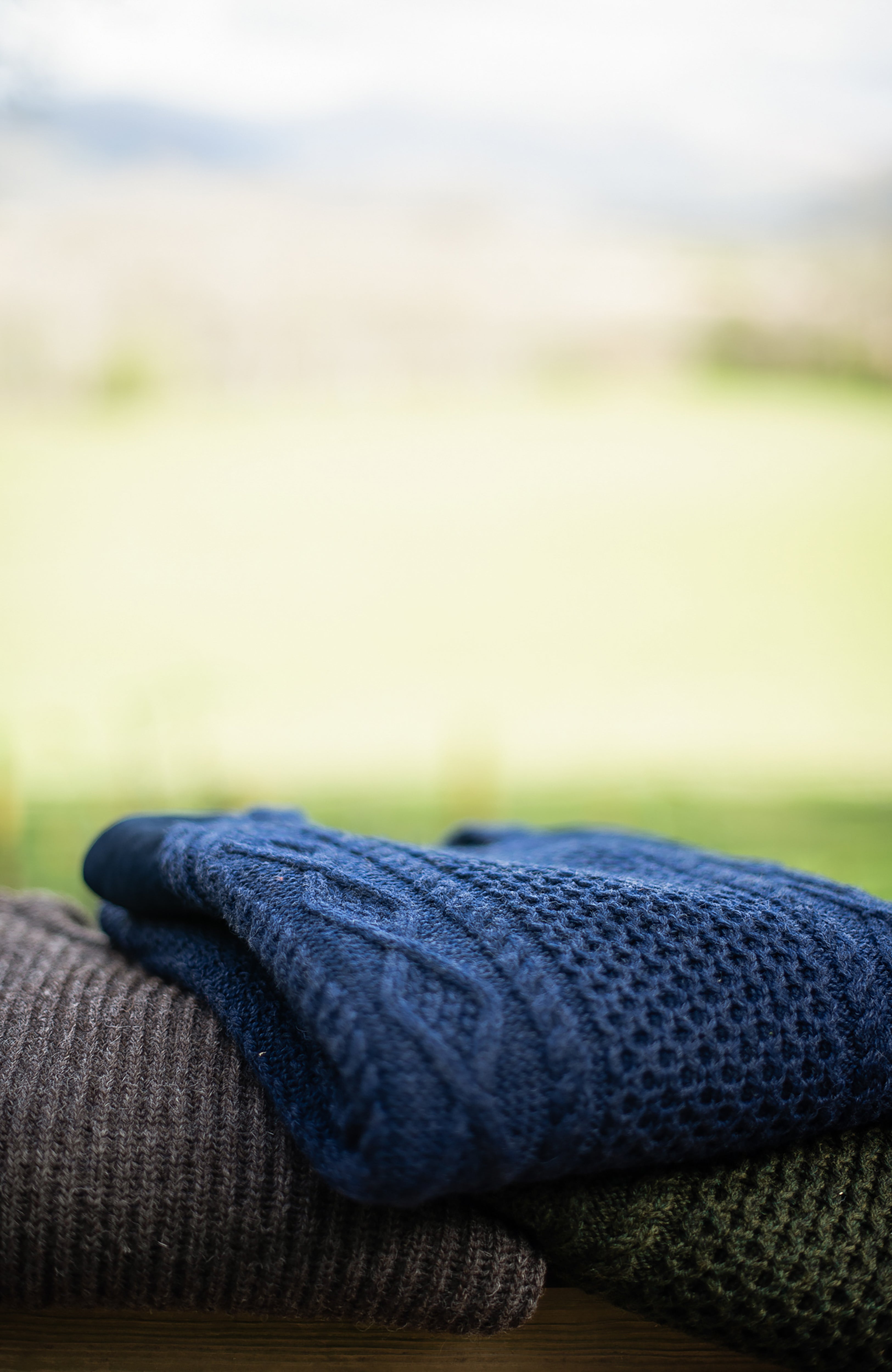 Mens Chunky Merino Wool Shooting Jumper
