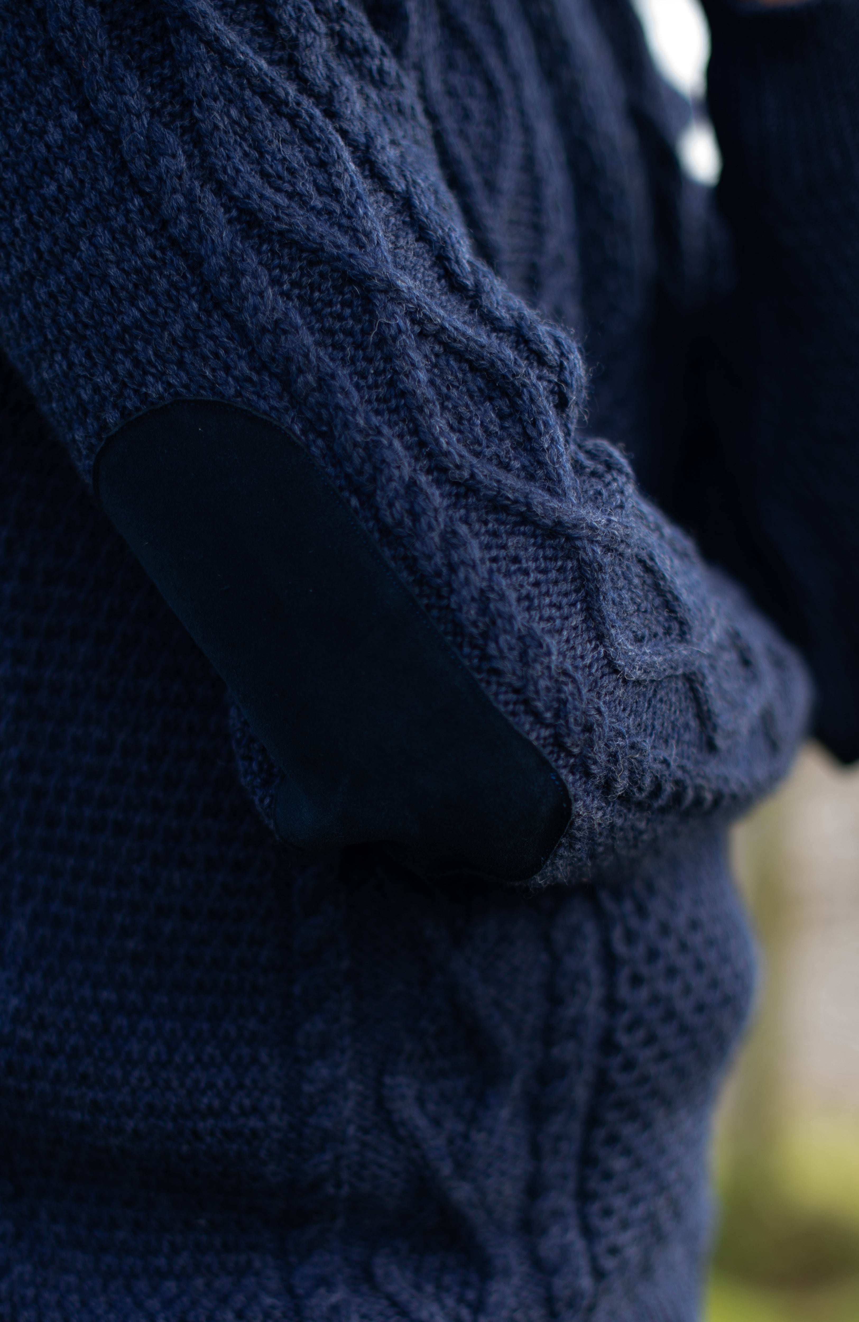 Mens Chunky Merino Wool Shooting Jumper