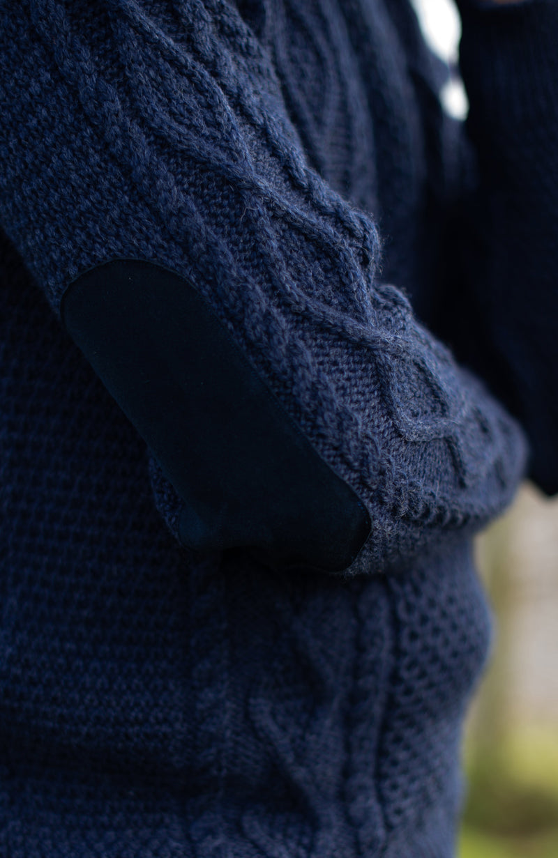 Mens Chunky Merino Wool Shooting Jumper